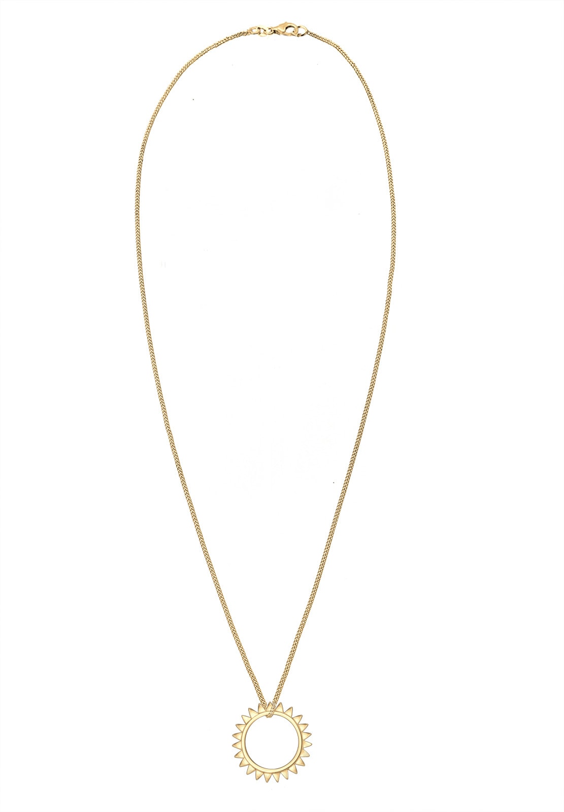 Elli Kette mit Anhänger »Anhänger Sonne 925 Sterling Silber vergoldet«