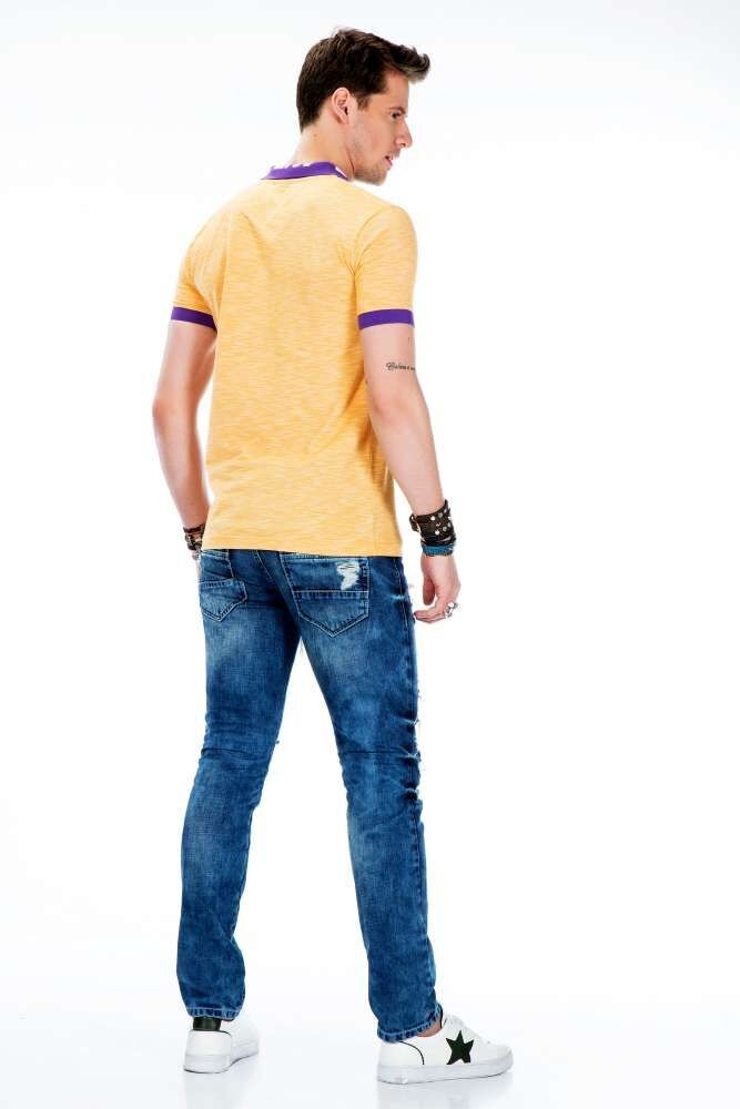 Cipo & Baxx T-Shirt »T-Shirts«, mit melierter Optik, CT-416