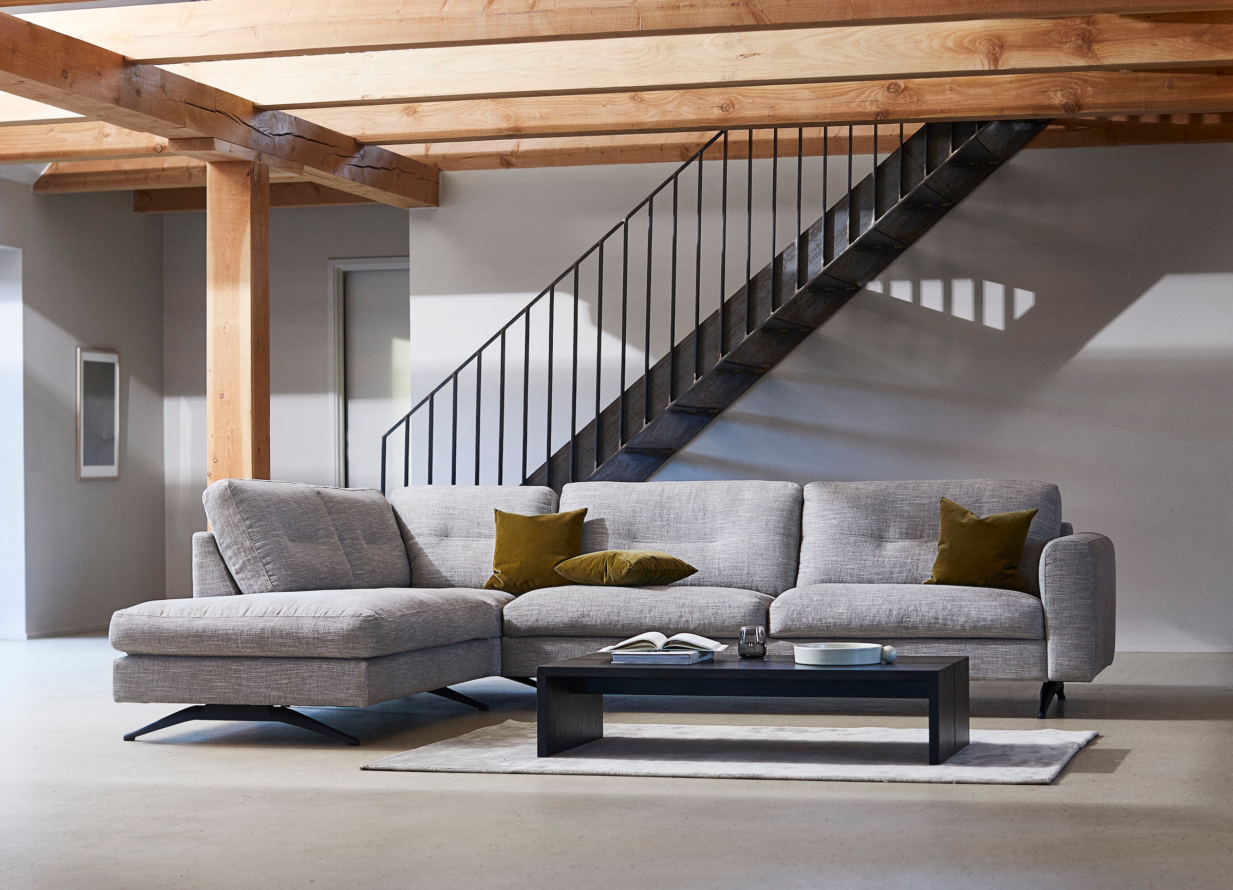 FLEXLUX Ecksofa »Glow, super bequem durch hochwertigem Sitzaufbau mit Federkern, L-Form«, Skandinavisches Design, In hochwertiger Verarbeitung