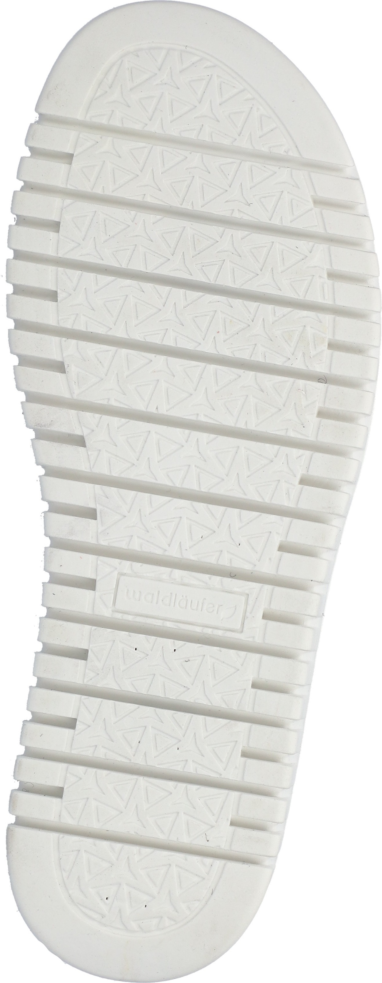 Plateausandale WALDLÄUFER "H-WILLOW", Damen, Gr. 5,5 (38,5), silberfarben, Nappaleder, metallic, Basic, Schuhe, Sommerschuh, Klettschuh, Bequemschuh mit Korkfußbett, H-Weite 2