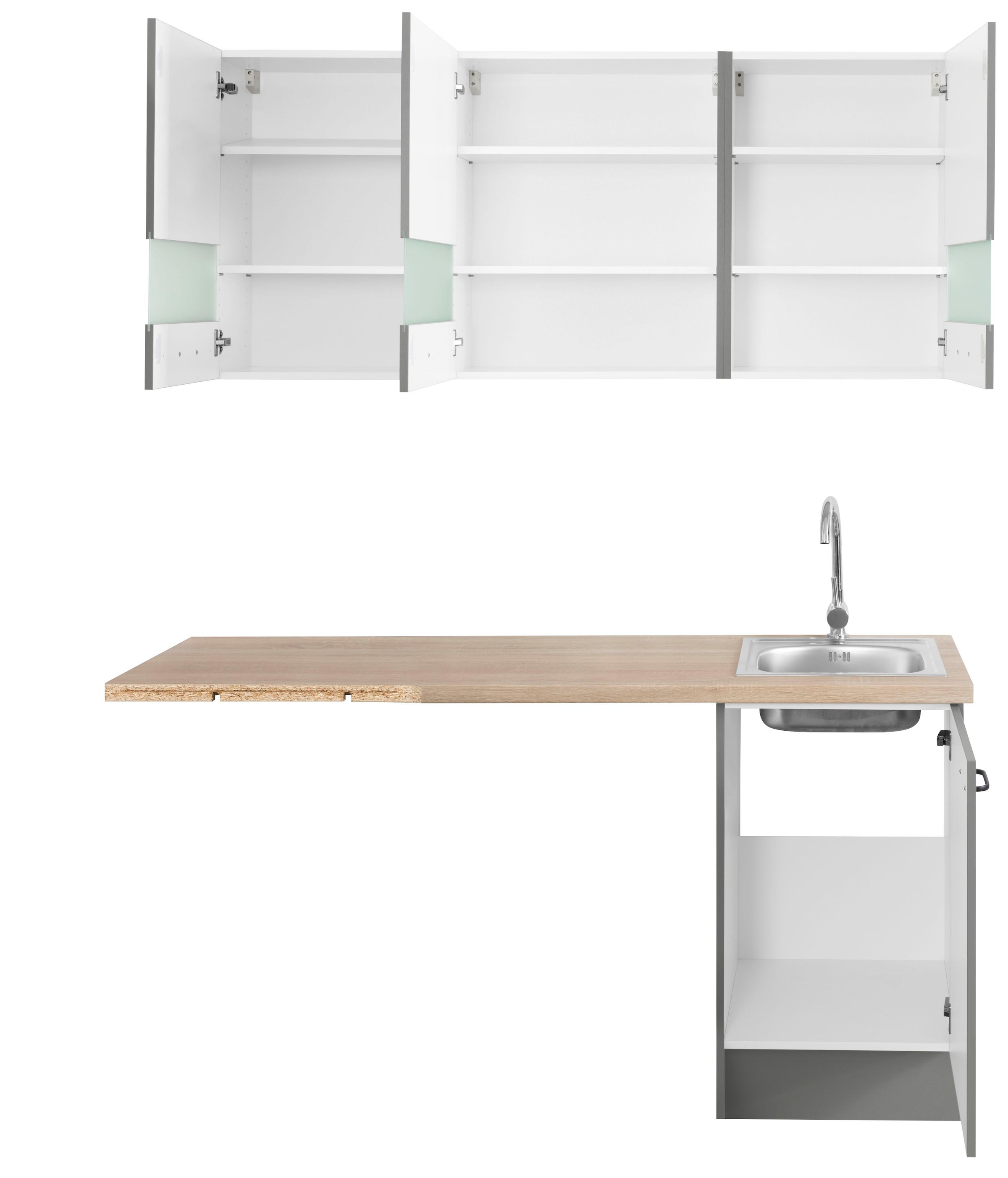 OPTIFIT Winkelküche »Elga«, Soft-Close-Funktion, höhenverstellbaren Füßen, Stellbreite 265 x 175cm