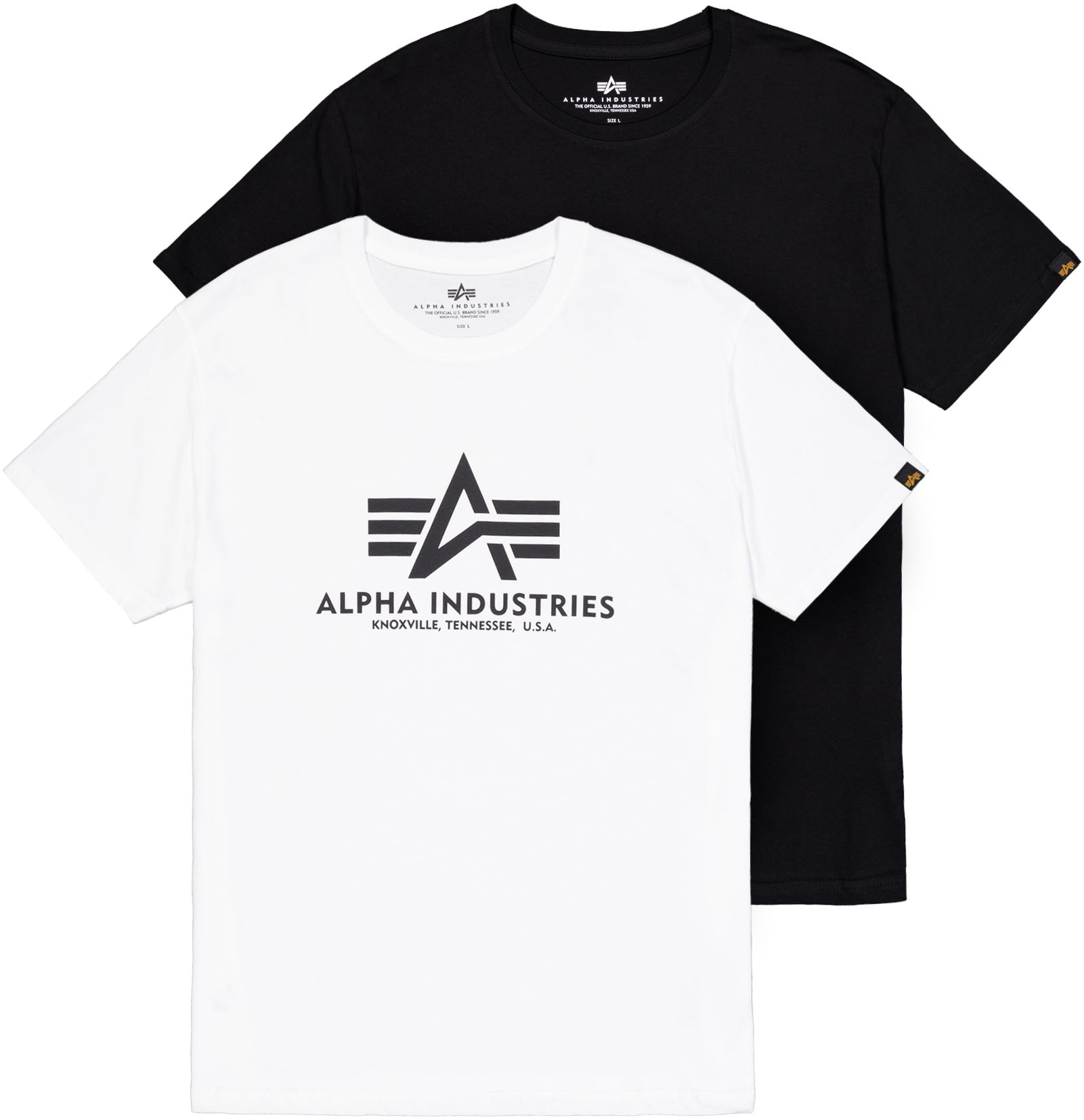 Alpha Industries Rundhalsshirt »Basic T 2 Pack«, (Set, 2 tlg.)