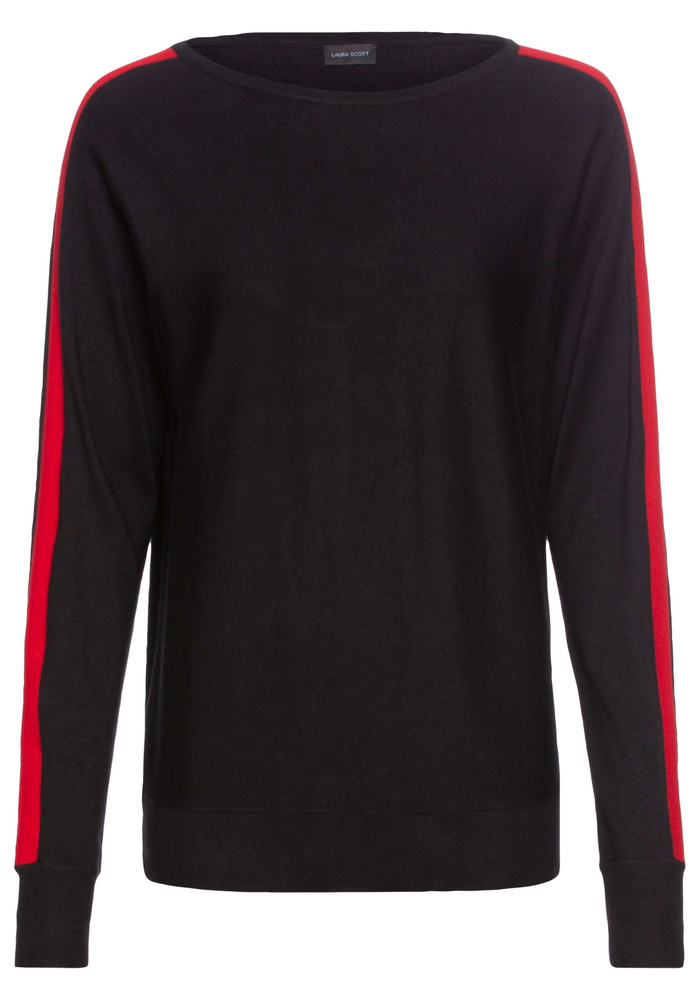 Laura Scott Longpullover, mit Kontraststreifen