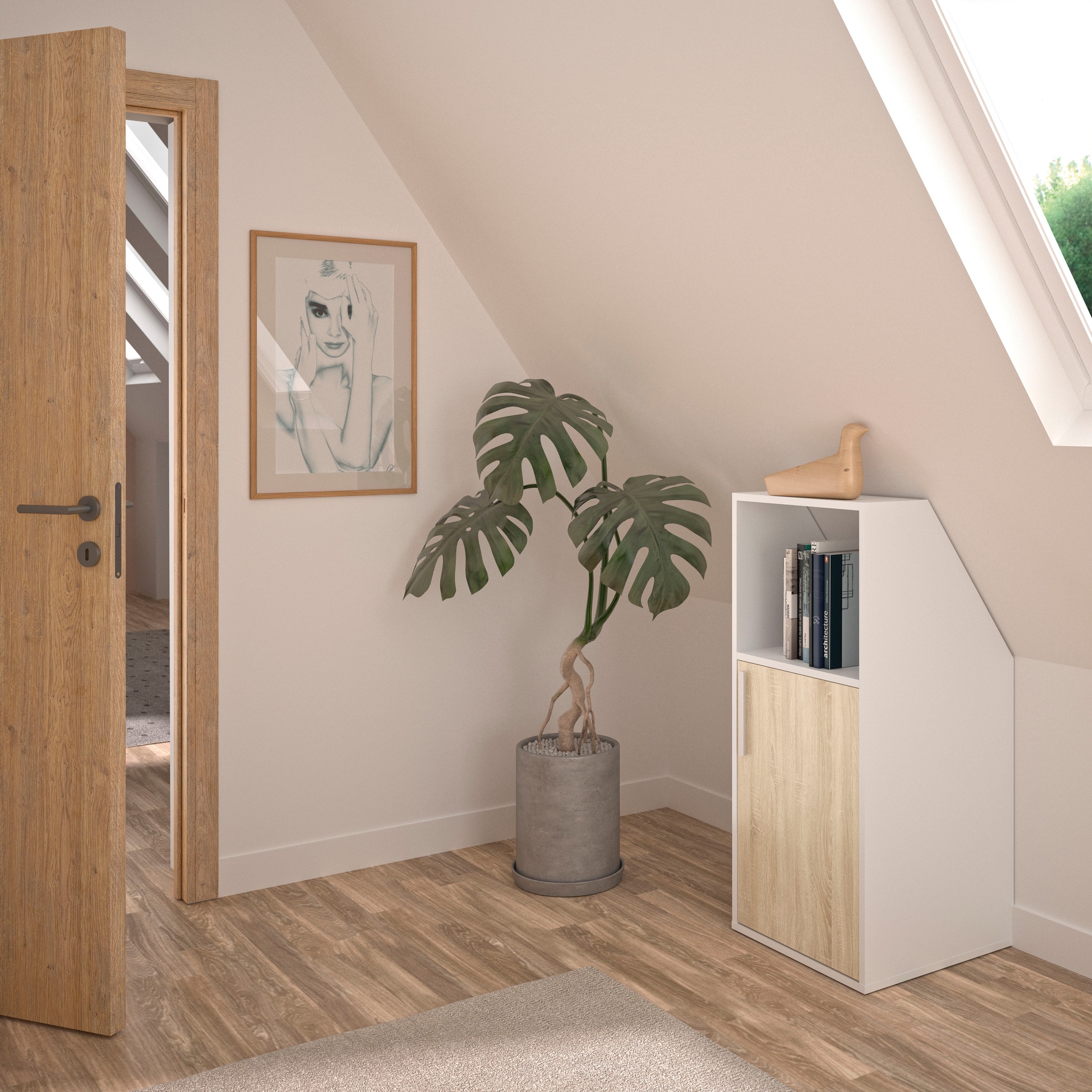 Gami Kleiderschrank "UNDER" Schrägschrank mit einer Tür günstig online kaufen