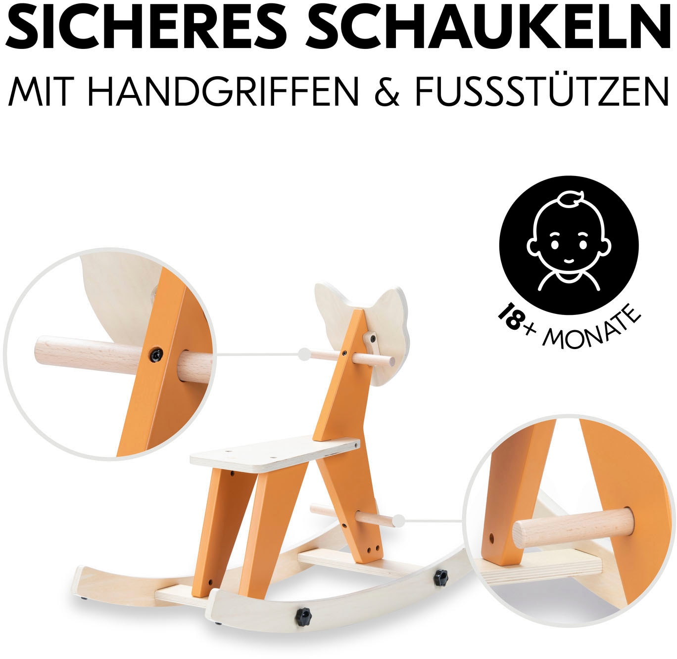 Hauck Schaukeltier »Rock N Swing Fuchs«, FSC® - schützt Wald - weltweit