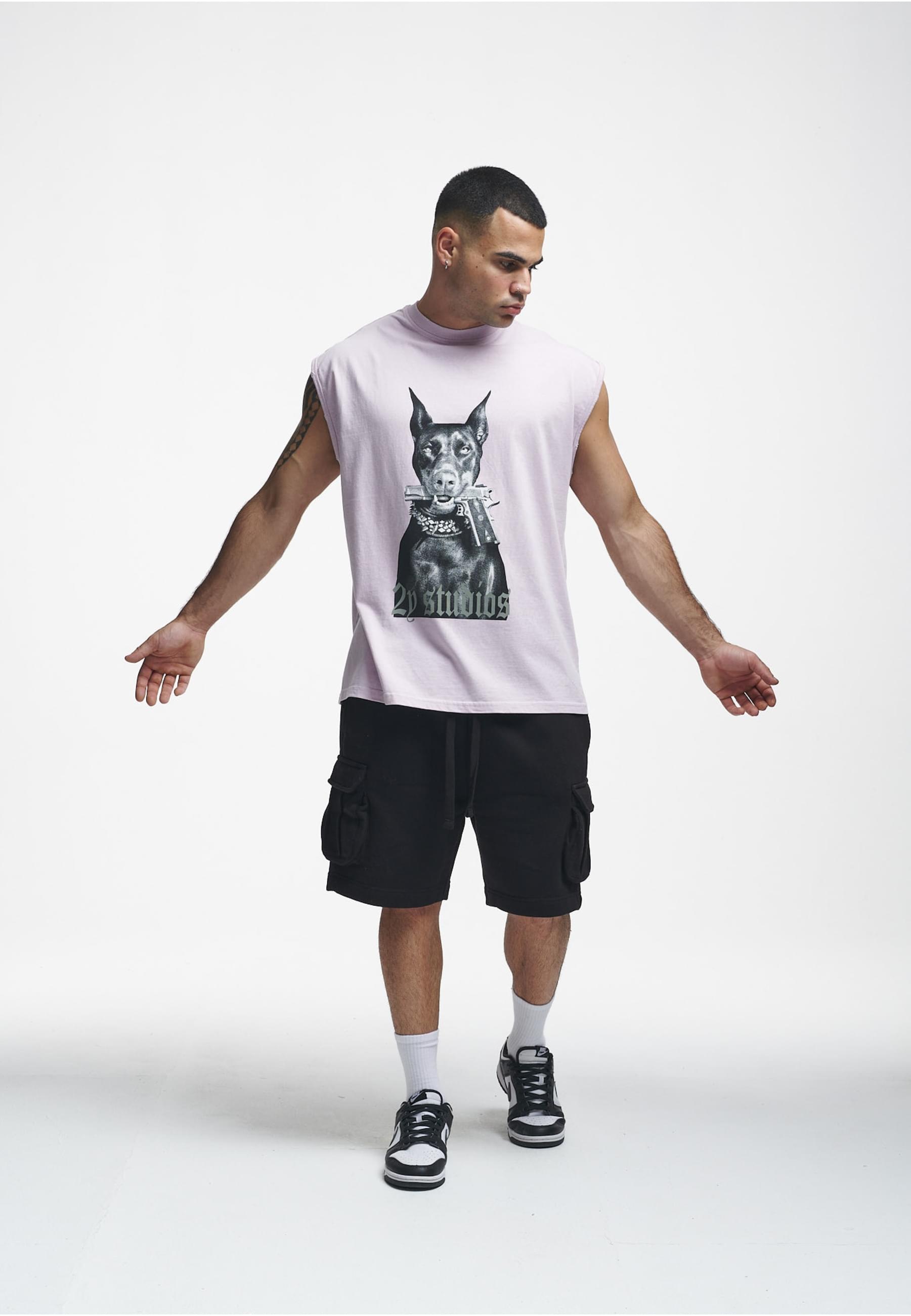 2Y Studios Tanktop »2Y Studios Herren 2Y Doberman Oversize Sleeveless Shirt«, (1 tlg.)