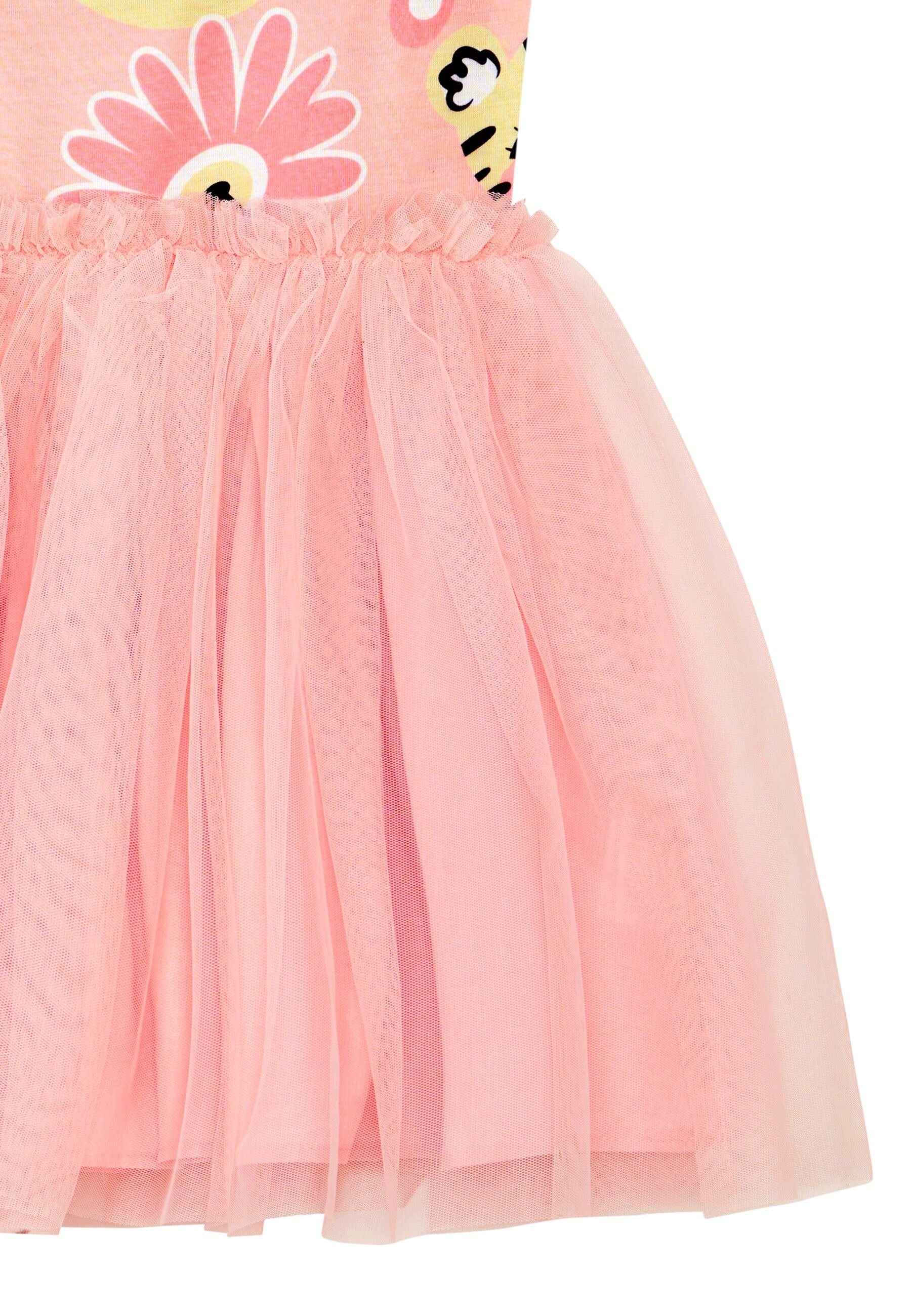 Denokids Shirtkleid »Leo Tutu «, mit Allover Leo- und Blumenprint