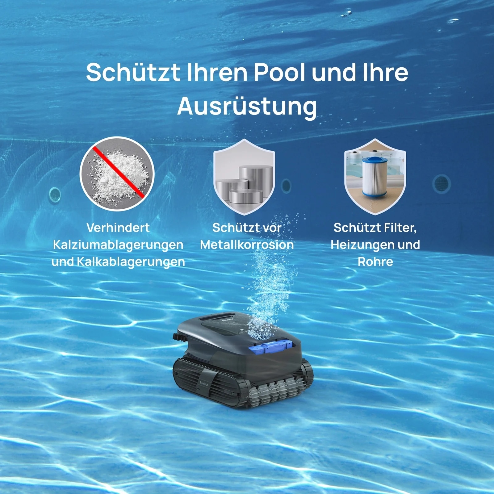 Beatbot Pool-Filterkartusche »Flockkartusche AquaRefine und Klärmittel« 2x 300 ml, 
