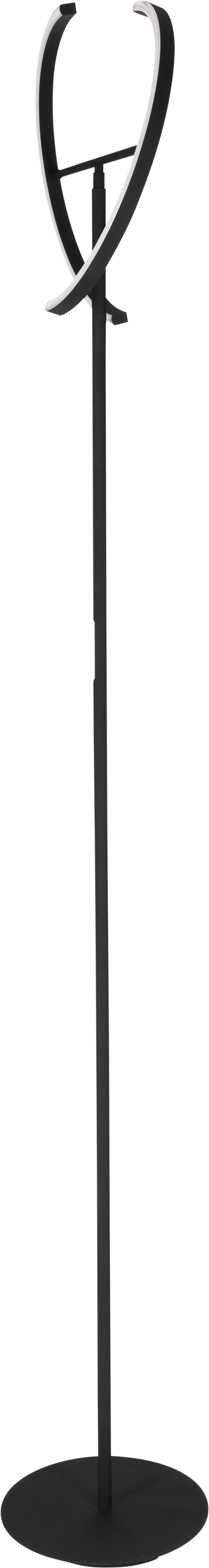 EGLO LED Stehlampe »LED Stehlampe CASTELPOTO, schwarz, Touchdimmer, warmweiß, Wohnzimmer«, 2 flammig, Leuchtmittel LED-Modul | LED fest integriert, 180 x 40 cm, Sockel 28 cm, 2 x 8,8 Watt, Stehleuchte, Fluter