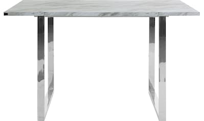 Leonique Esstisch »Cevennen«, (1 St.), Tischplatte aus MDF in Marmor Optik, Gestell... kaufen