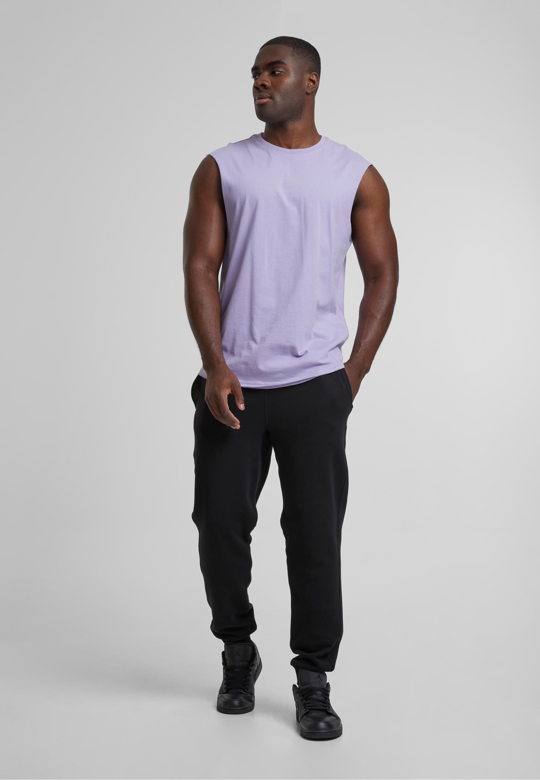URBAN CLASSICS T-Shirt »Urban Classics Herren Open Edge Sleeveless Tee«, (1 tlg.)