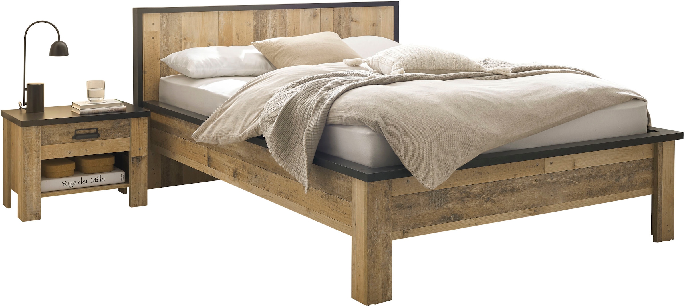 Home affaire Bettanlage "SHERWOOD" 3 Stk. tlg. Liegefläche Bett 140x200cm, günstig online kaufen