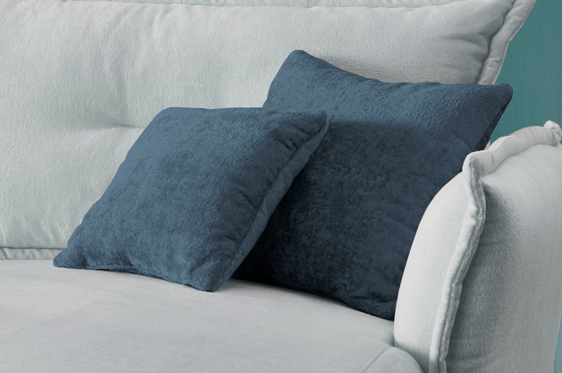 INOSIGN Ecksofa »Lazio modern und bequem, schmale Armlehnen, tolle Detailverarbeitung«, zwei verschiedene Fußfarben wählbar
