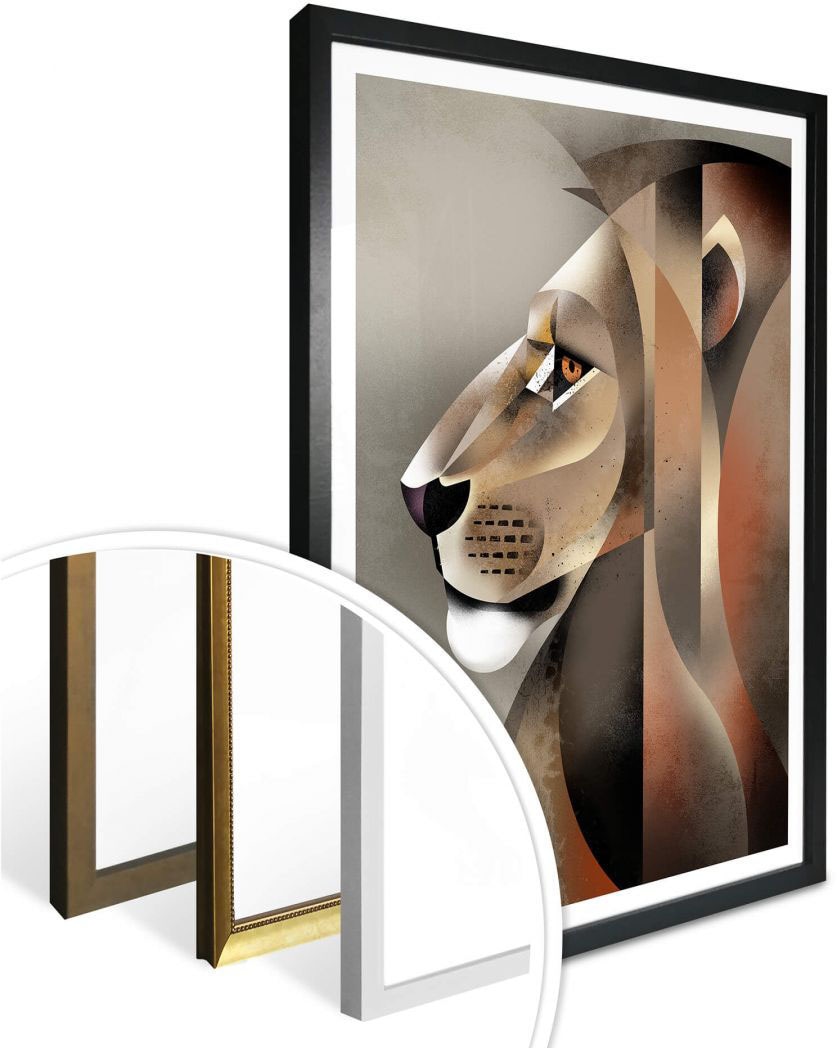 Bild, »Lion«, | Wall-Art kaufen BAUR Löwen, Poster (1 Wandposter Wandbild, St.), Poster,