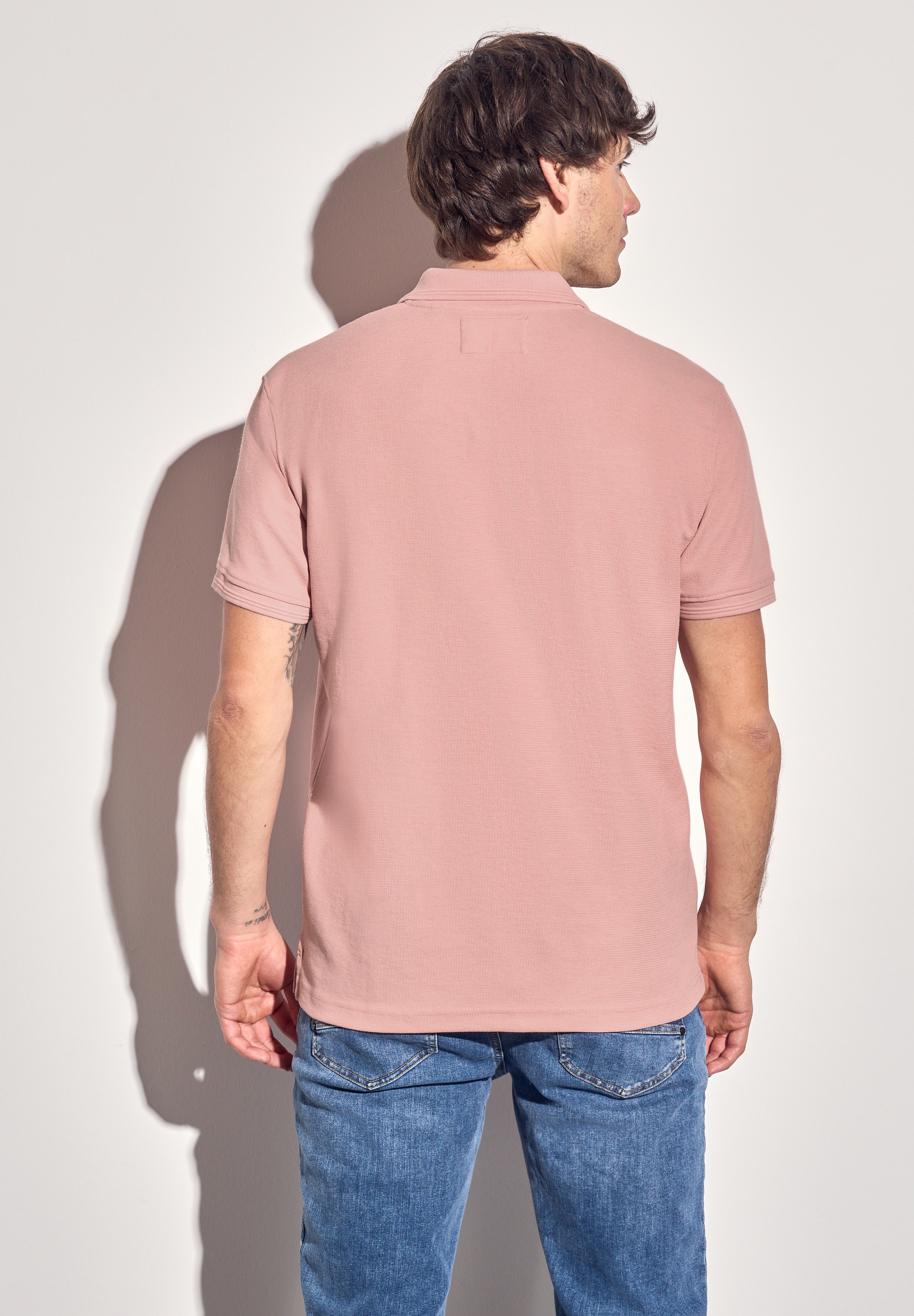 STREET ONE MEN Poloshirt, im soften Baumwoll-Mix günstig online kaufen