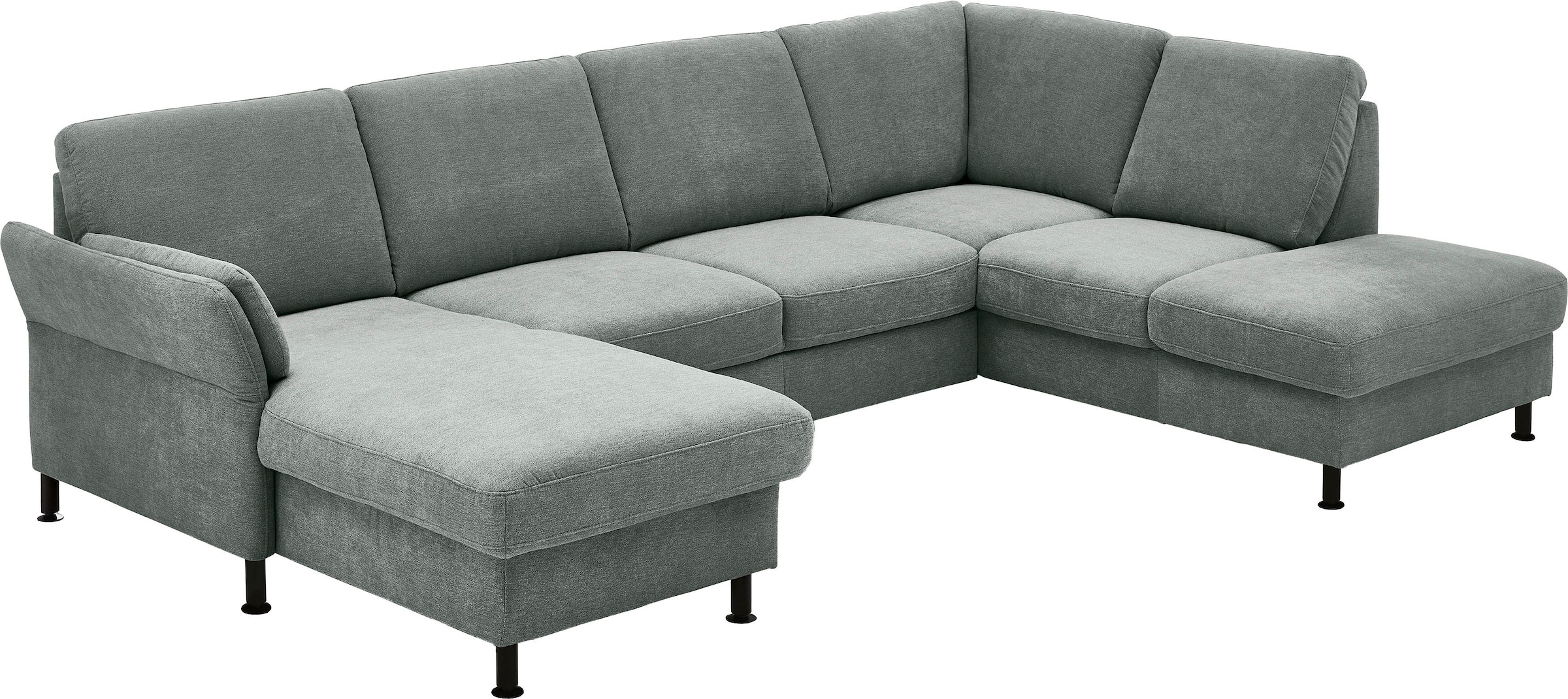 Die PlanBar Wohnlandschaft "ZE-EM18013 U-Form, Breite 305 cm" wahlweise mit Kopfstützen und Liegearmlehne