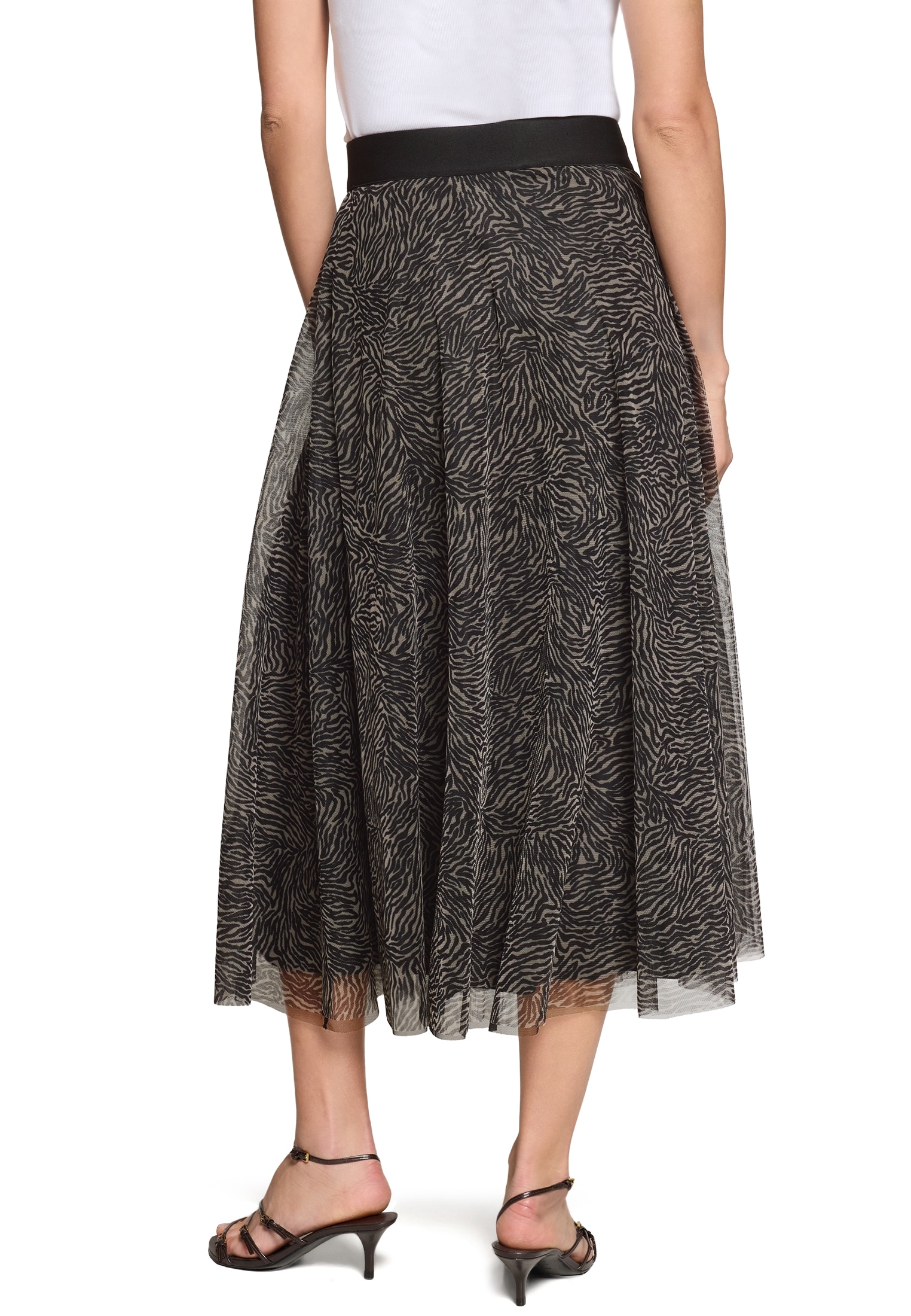 Zero Midirock »Damen mit Muster« Material