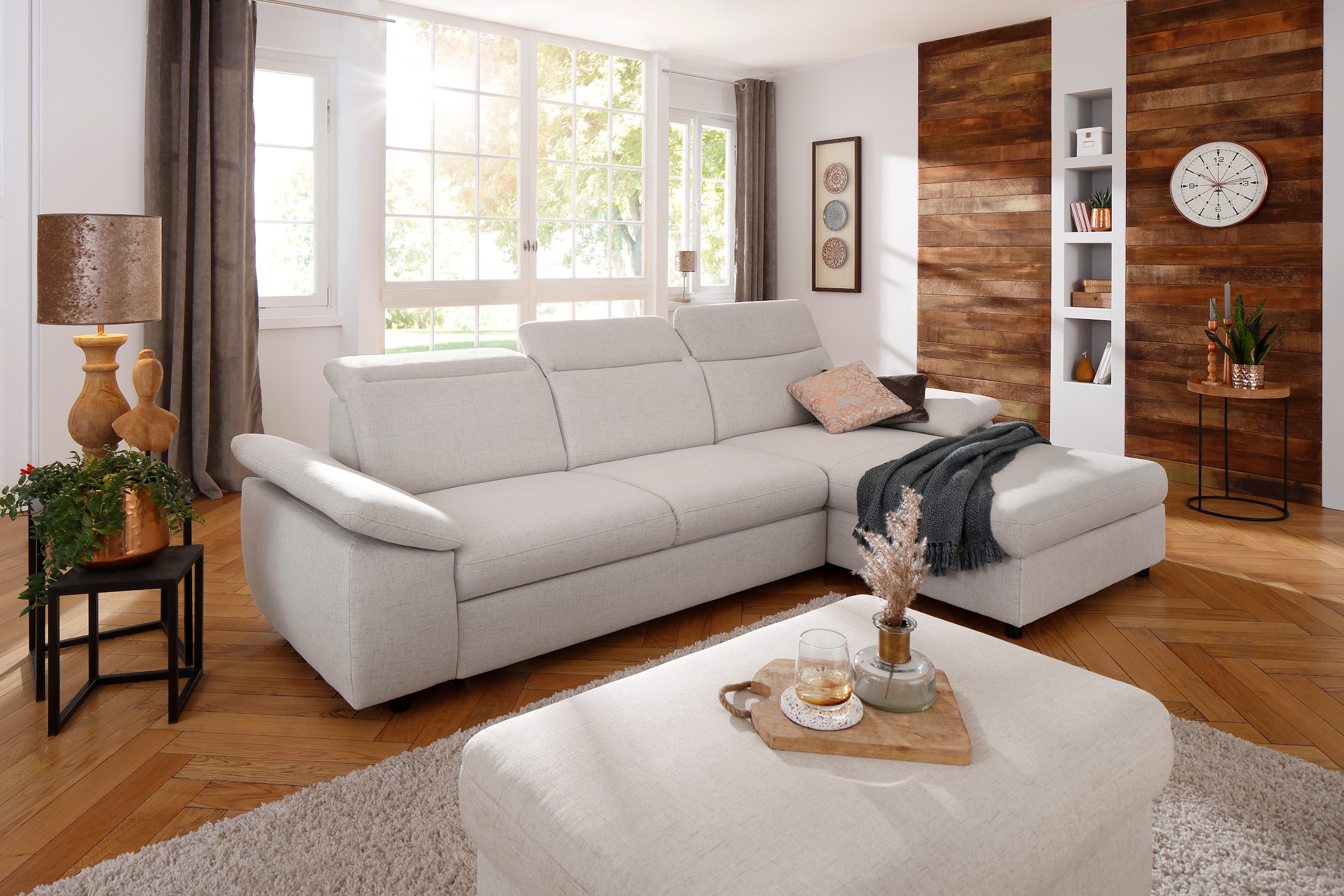 OTTO home Polsterhocker "Mauritius" passend zur "Mauritius"-Serie, auch mit "Soft clean"-Bezug