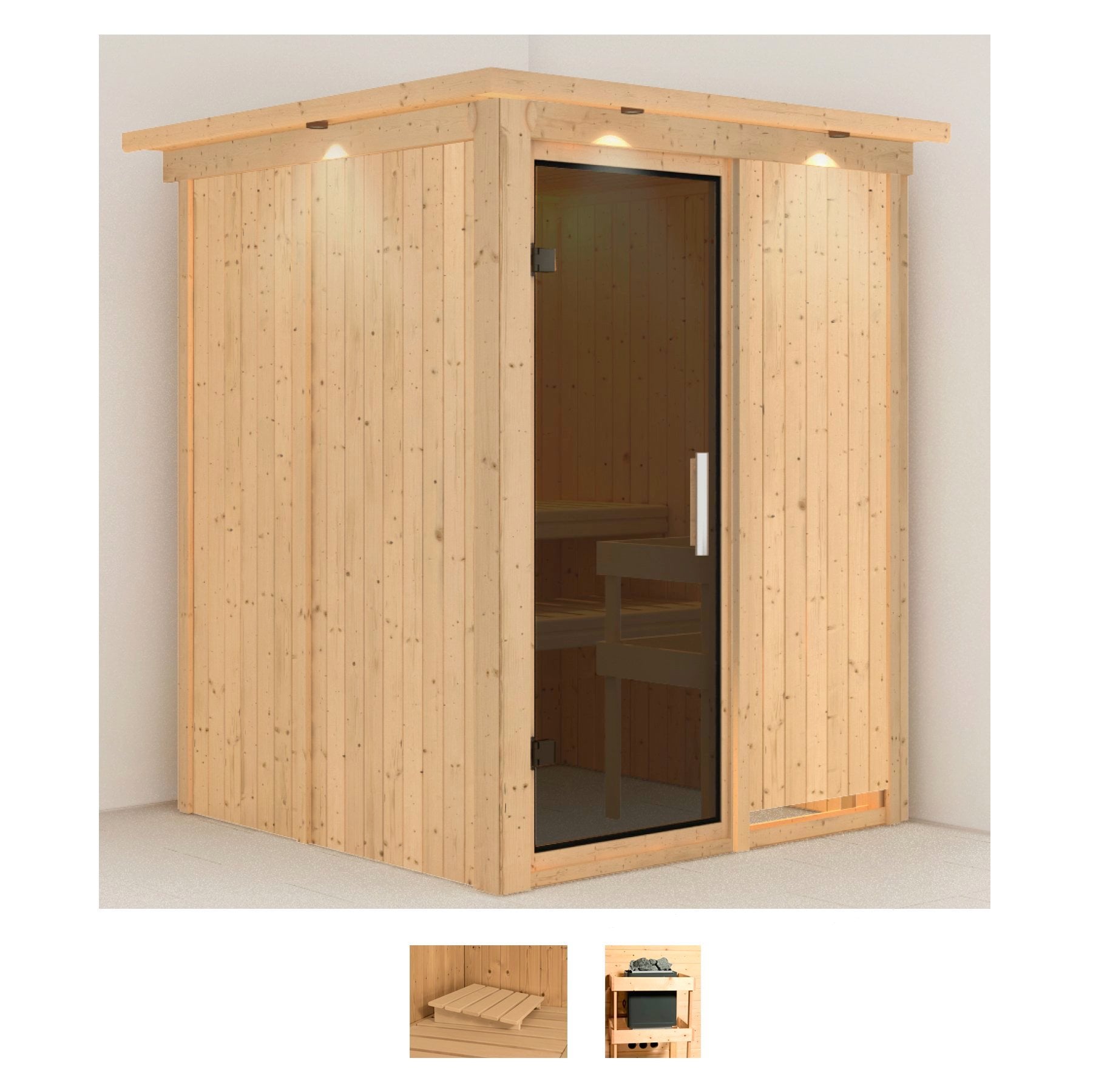 Karibu Sauna »Norin«, ohne Ofen