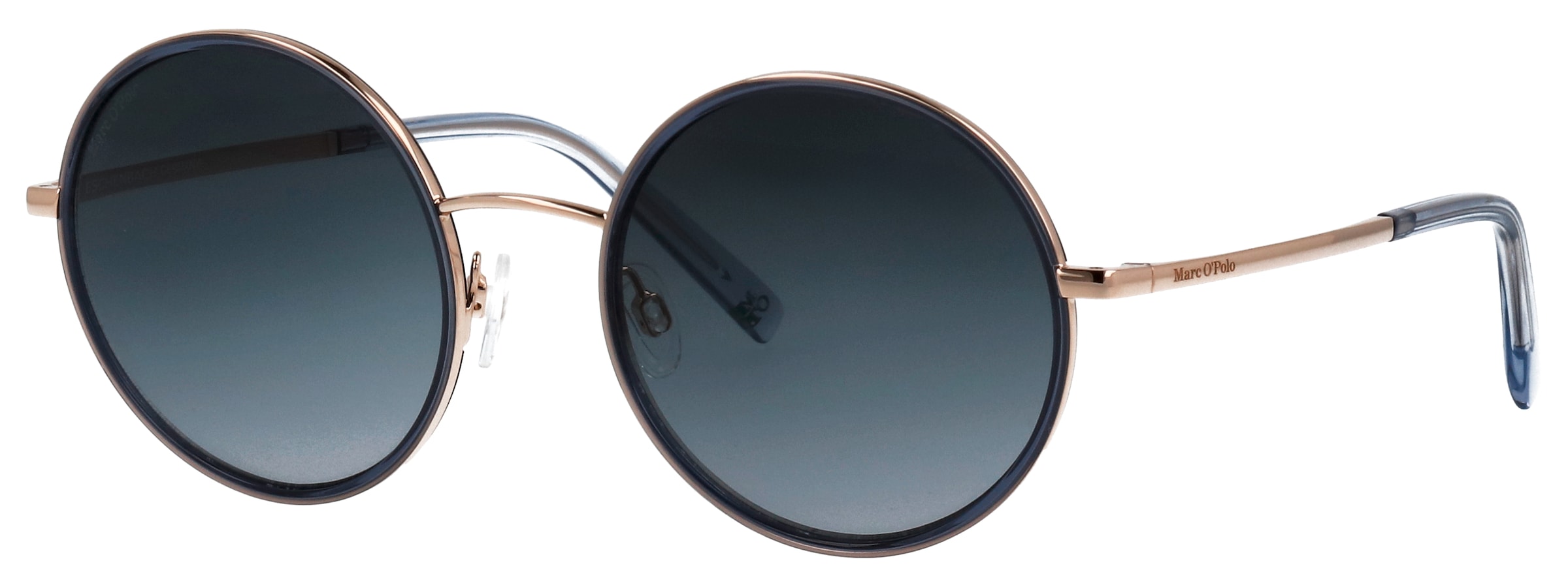 Marc O'Polo Sonnenbrille »Modell 508001« Form Rund, Logoschriftzug auf Bügel, Kombifassung
