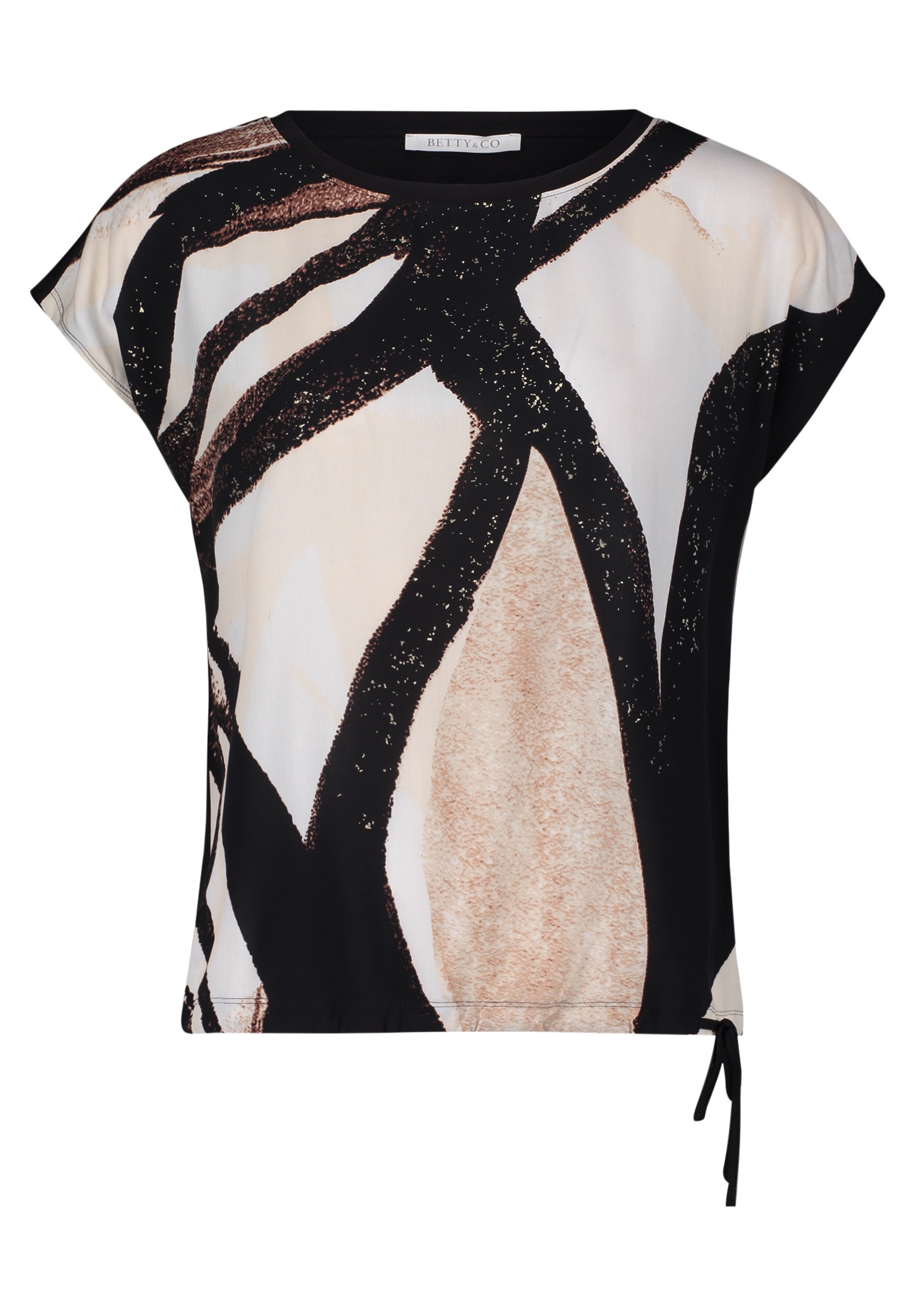 Betty&Co Kurzarmshirt "Betty & Co Casual-Shirt mit Print", (1 tlg.), Druck günstig online kaufen