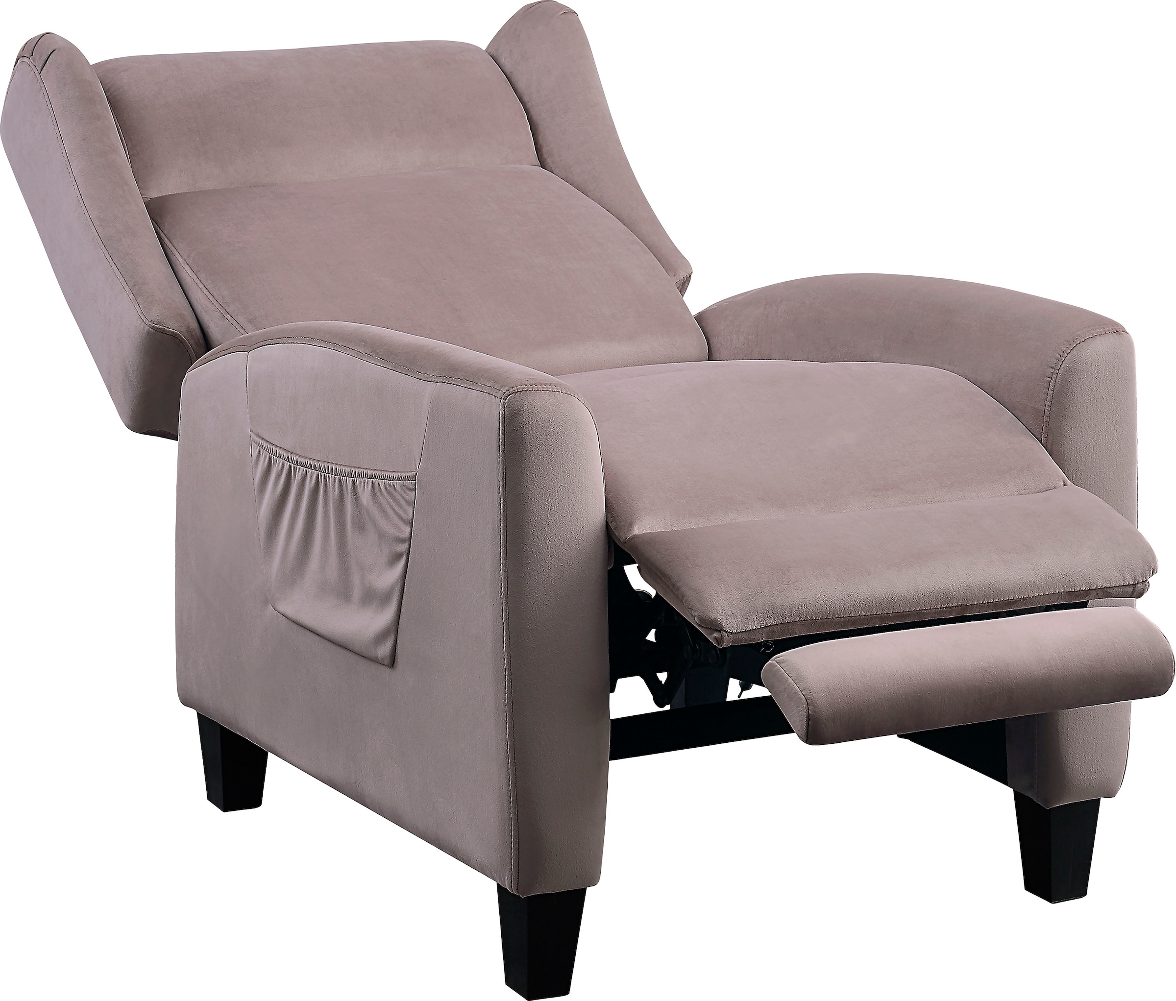 ATLANTIC home collection TV-Sessel »Timo«, klassischer Ohrensessel mit Relaxfunktion und praktischer Seitentasche