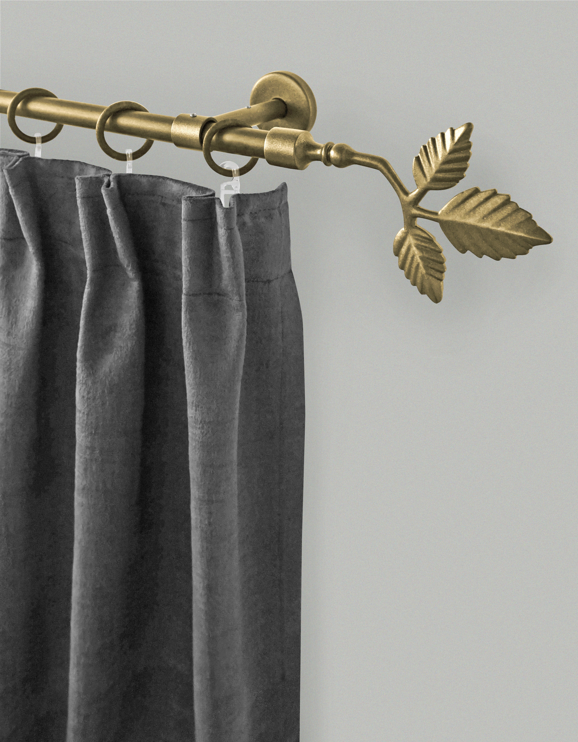 GARESA Gardinenstange "RUSTIKA" Ø 16 mm 1 läufig-läufig Wunschmaßlänge rust günstig online kaufen