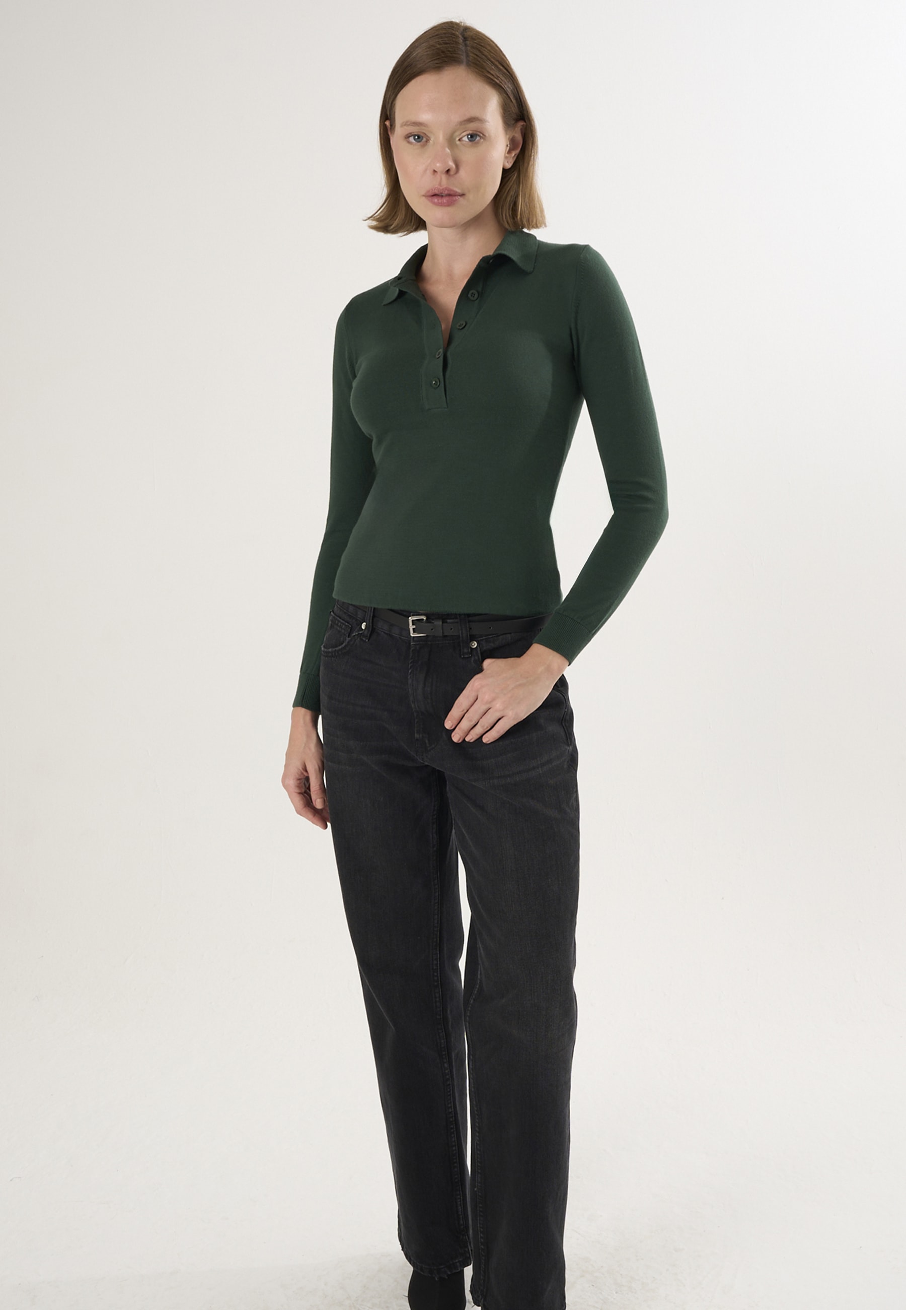 Felix Hardy Polokragenpullover »Pullover mit Rollkragen und Knöpfen«