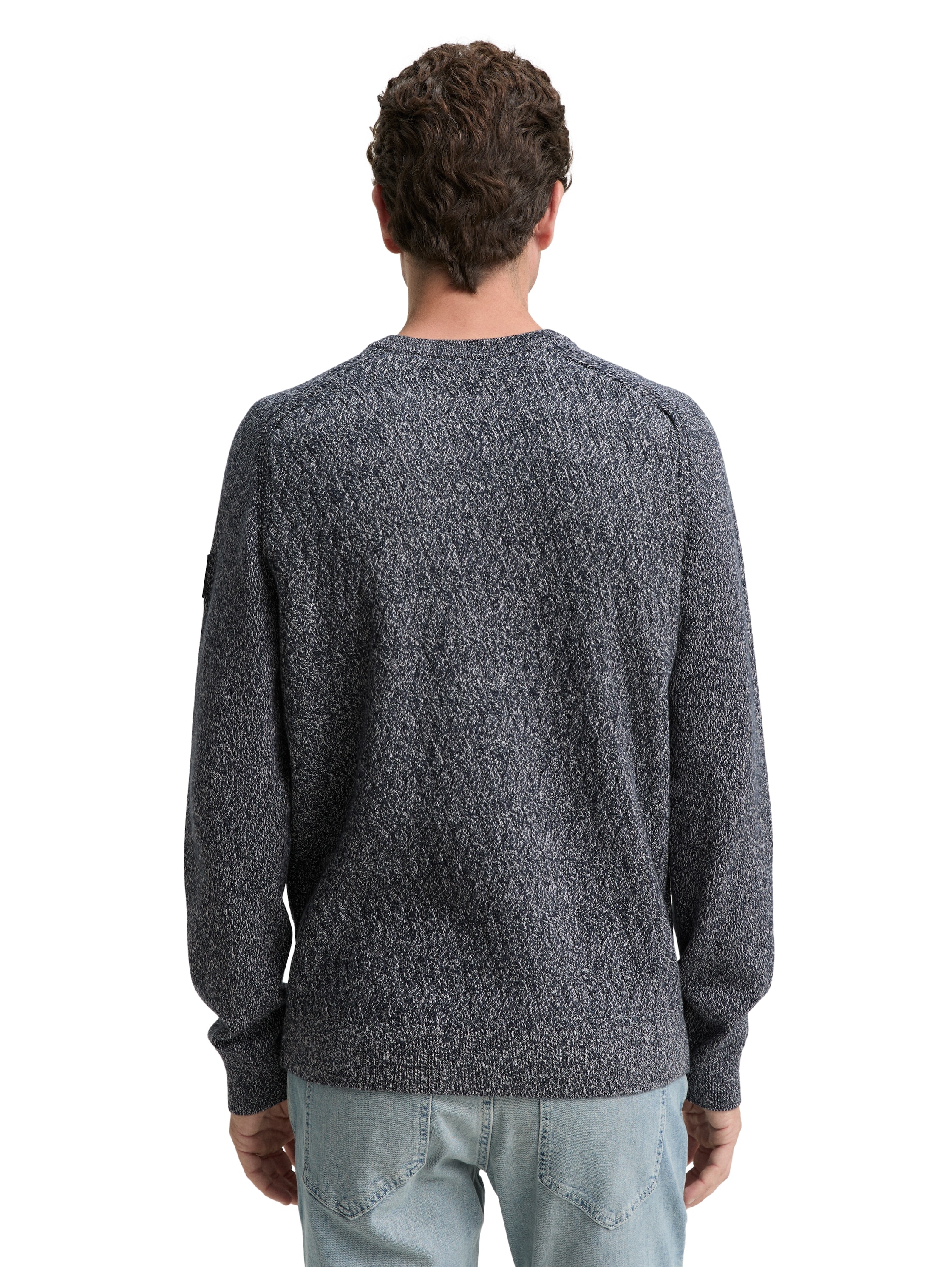 TOM TAILOR Strickpullover, mit Logo Stickerei am Arm