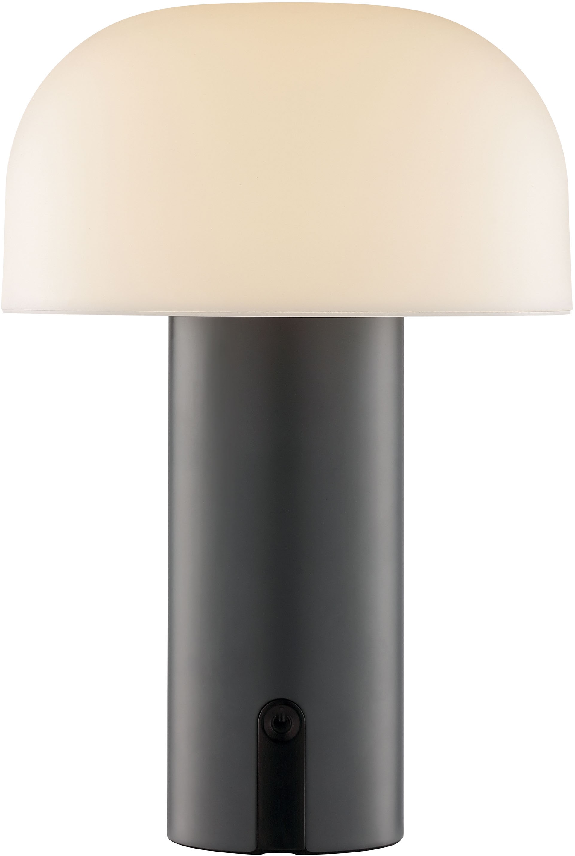 BRILLIANT LED Außen-Tischleuchte "Mattis", 1, Ø 15cm H: 21cm, 1 Stk., schwarz, Leuchten, mit Akku, 21 x 15 cm, 240 lm, 2700 K, dimmbar, IP44