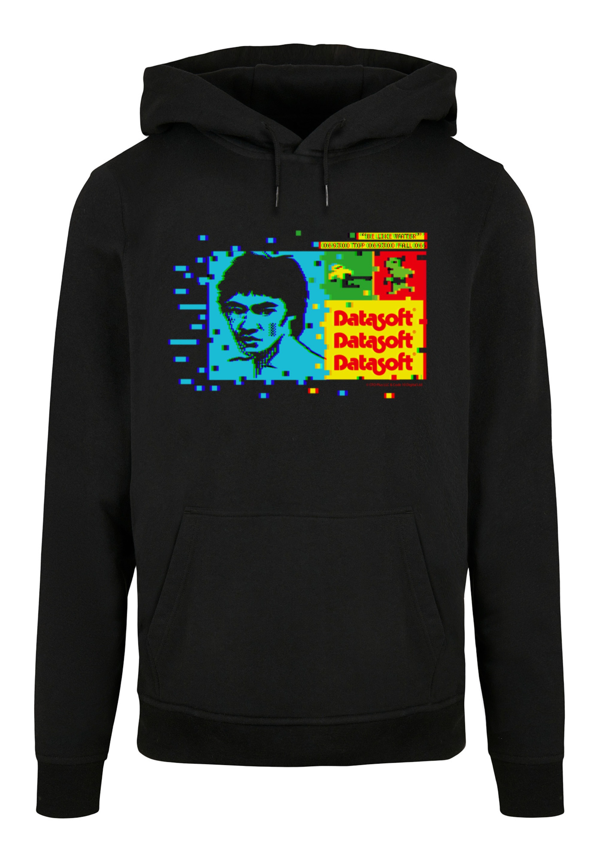 F4NT4STIC Kapuzenpullover »Retro Gaming Bruce Lee_Be Like Water«, Print