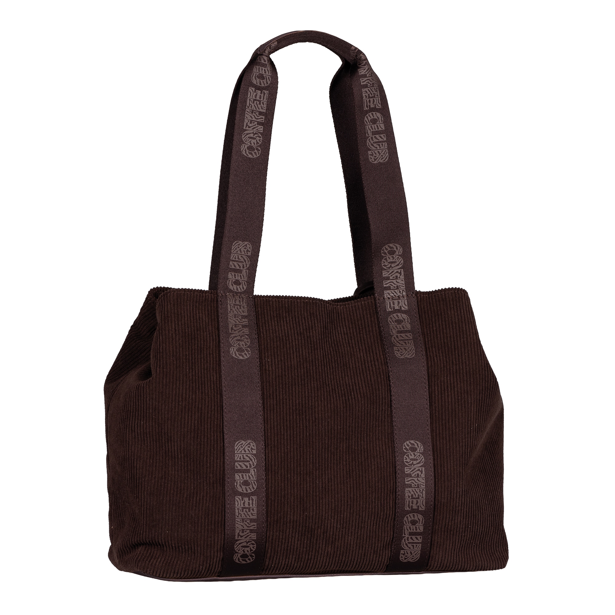 TOM TAILOR Denim Shopper »Cortini« Damen Tasche, Coffee-Print, Mini-Bag-Anhänger für trendige Akzente