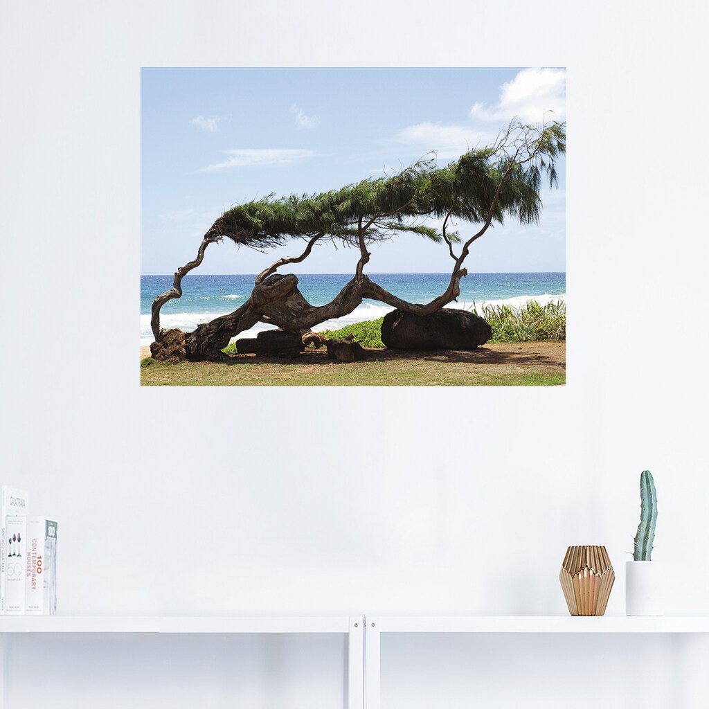 Artland Wandbild »Landschaft, Hawaii«, Strand, (1 St.), als Alubild, Leinwandbild, Wandaufkleber oder Poster in versch. Größen