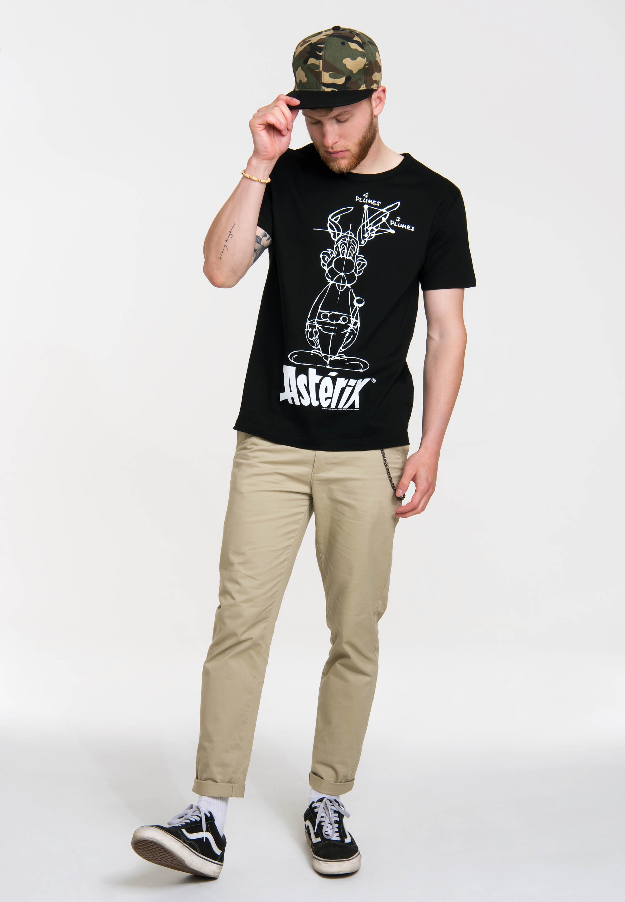 LOGOSHIRT T-Shirt »Asterix der Gallier«, mit lizenzierten Originaldesign