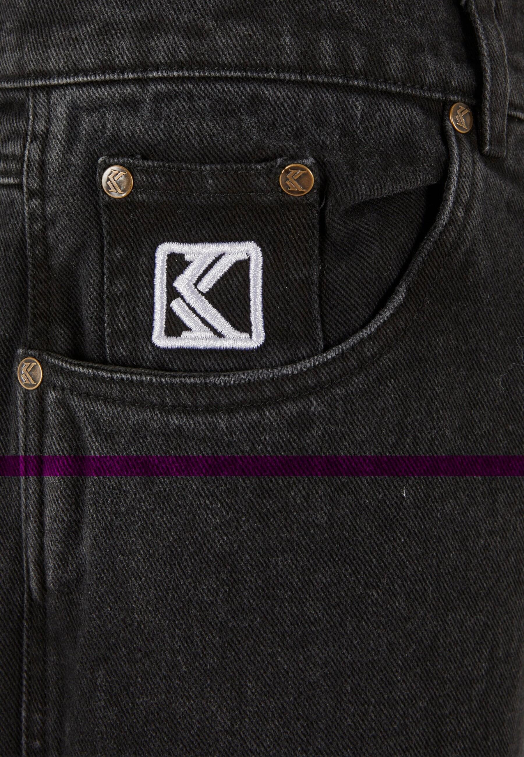 Karl Kani Bequeme Jeans »Karl Kani Herren KK Retro Baggy Workwear Knee Cut Denim«, (1 tlg.)