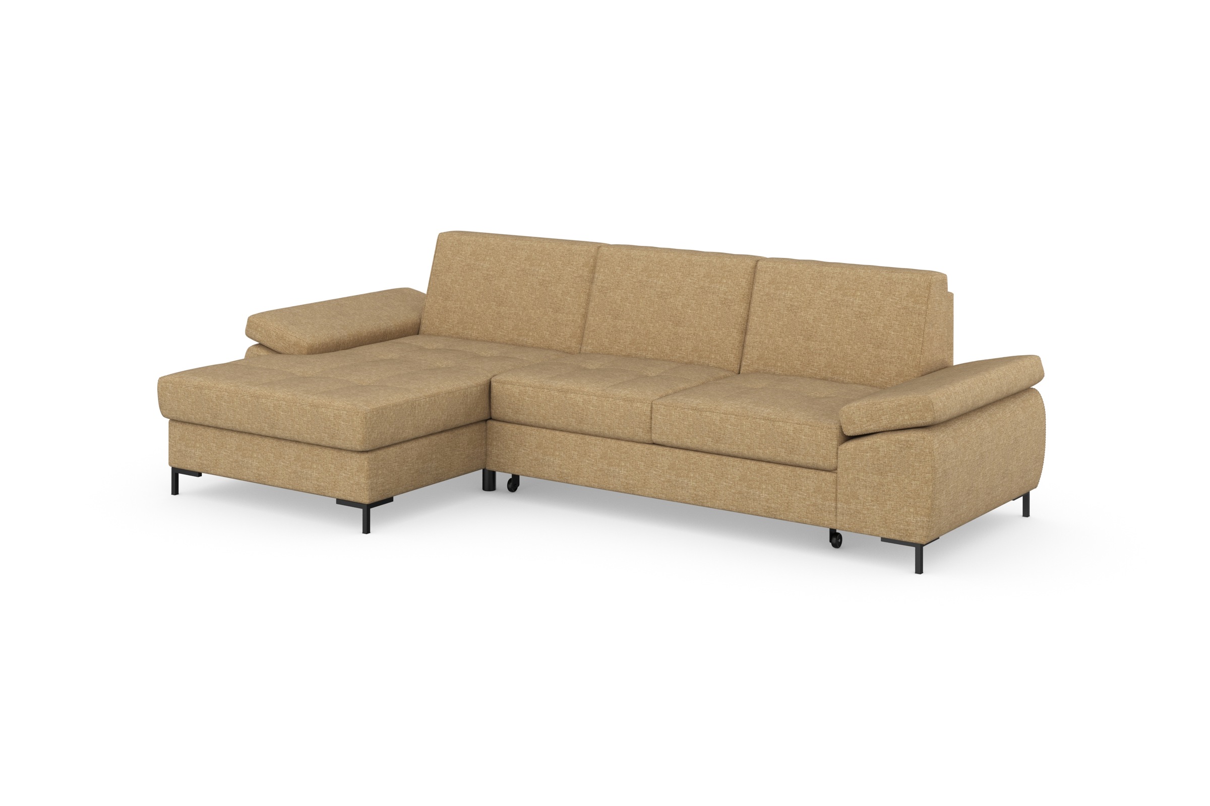 Thumbnail - DOMO collection Ecksofa "Capelo, komfortabel, klare Linien zeichnen dieses Design aus, L-Form", mit Armteilverstellung, ...