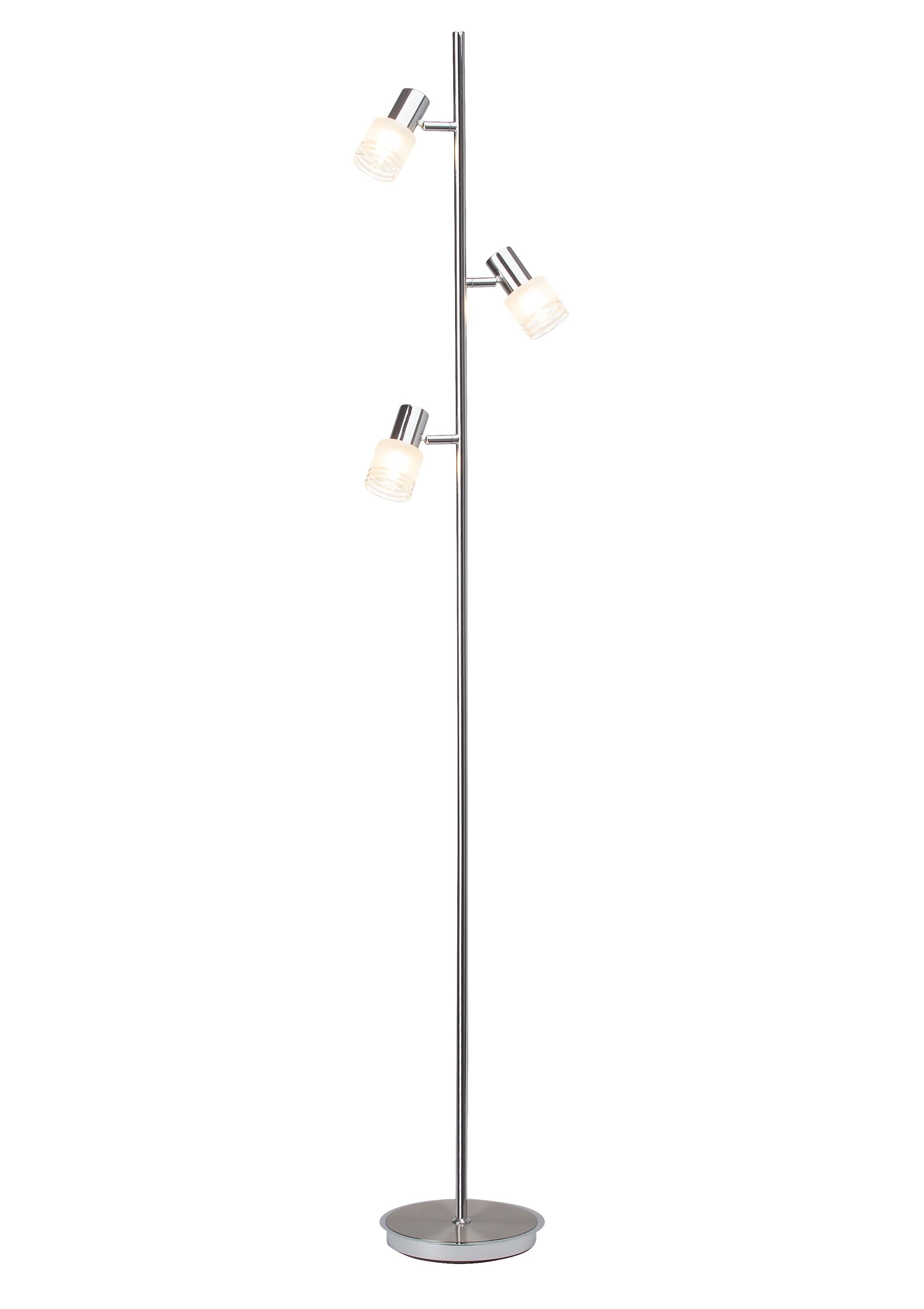 LED Stehlampe »LEA«, 3 flammig, Leuchtmittel E14 | LED wechselbar, 157cm Höhe, 3 x E14...