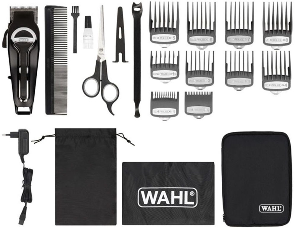 Wahl Haarschneider »Elite Pro Cordless«, 10 Aufsätze, Hochleistungs Akku- und Netzbetrieb Haarschneider, Premium Zuberhörset