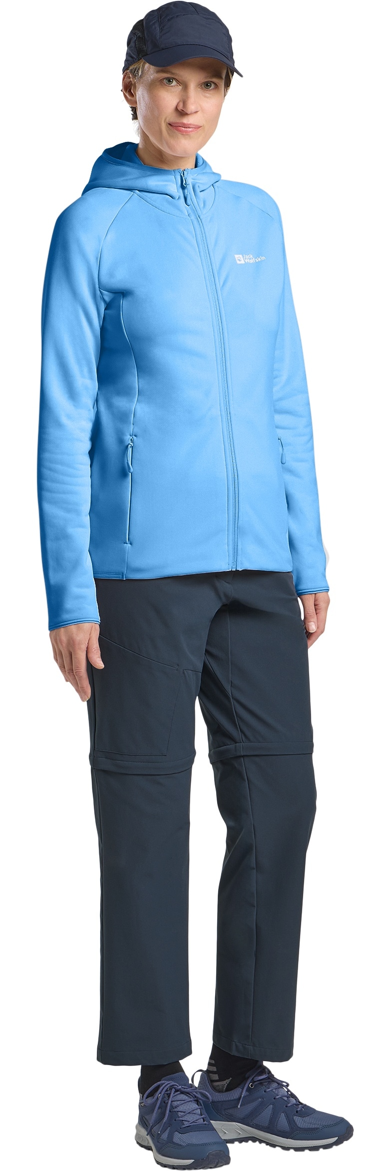 Jack Wolfskin Fleecejacke »BAISELBERG HOODED FZ W«, mit Kapuze