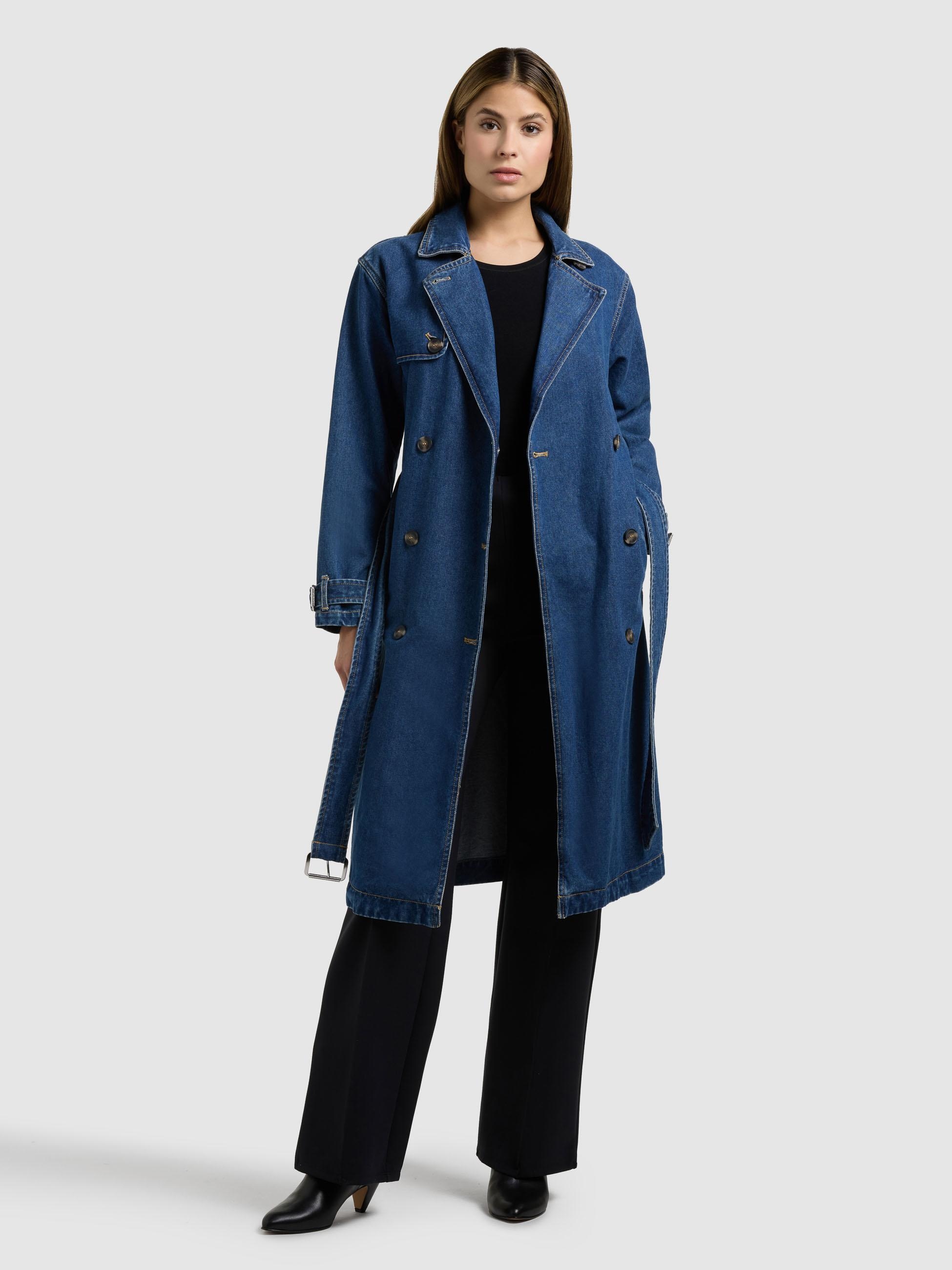 khujo Langmantel »Hera« Trenchcoat aus Jeans