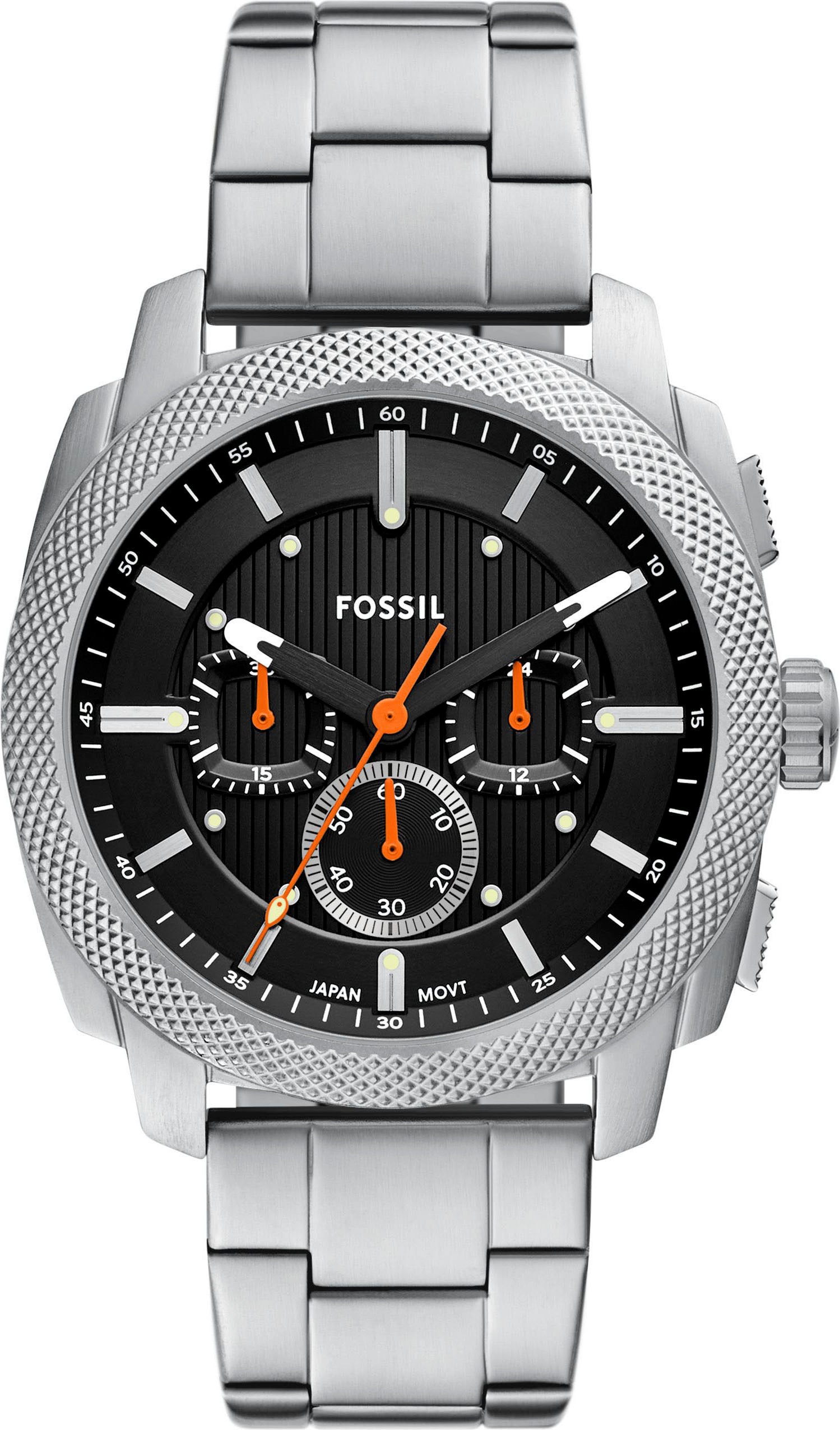 Fossil FS6095 Machine Chronograph Uhr Schwarz/Edelstahl 6