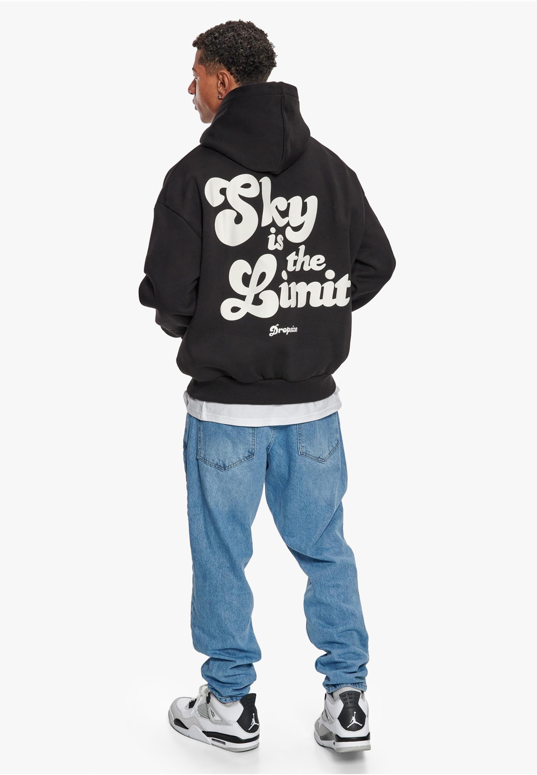 Dropsize Kapuzensweatshirt »Dropsize Herren Dropsize Heavy Oversize Sky iSthe Limit Hoodie«, (1 tlg.)