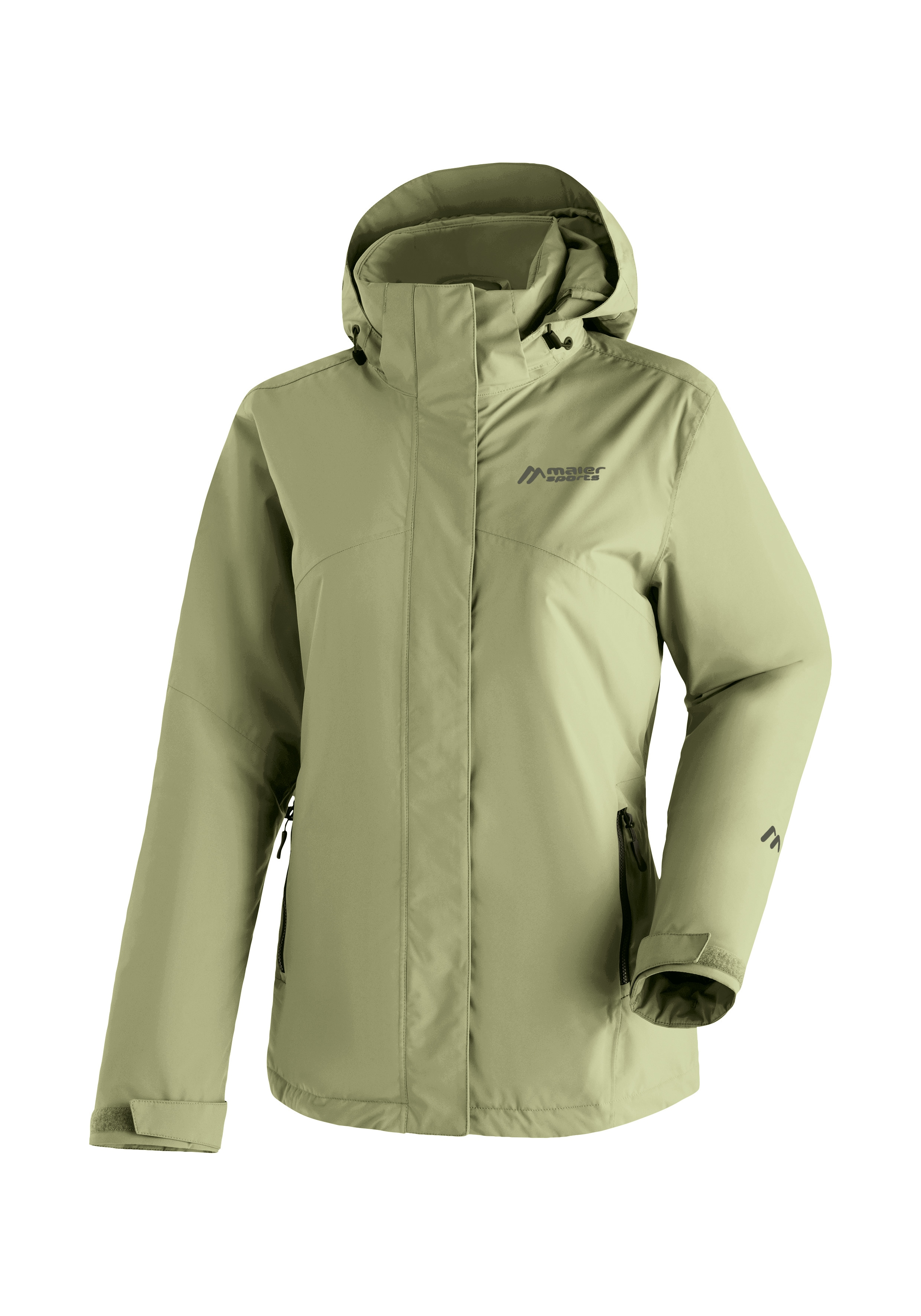 Maier Sports Regenjacke "Metor Therm Rec W" warme Damen Jacke mit Kapuze, Winterjacke wasserdicht atmungsaktiv