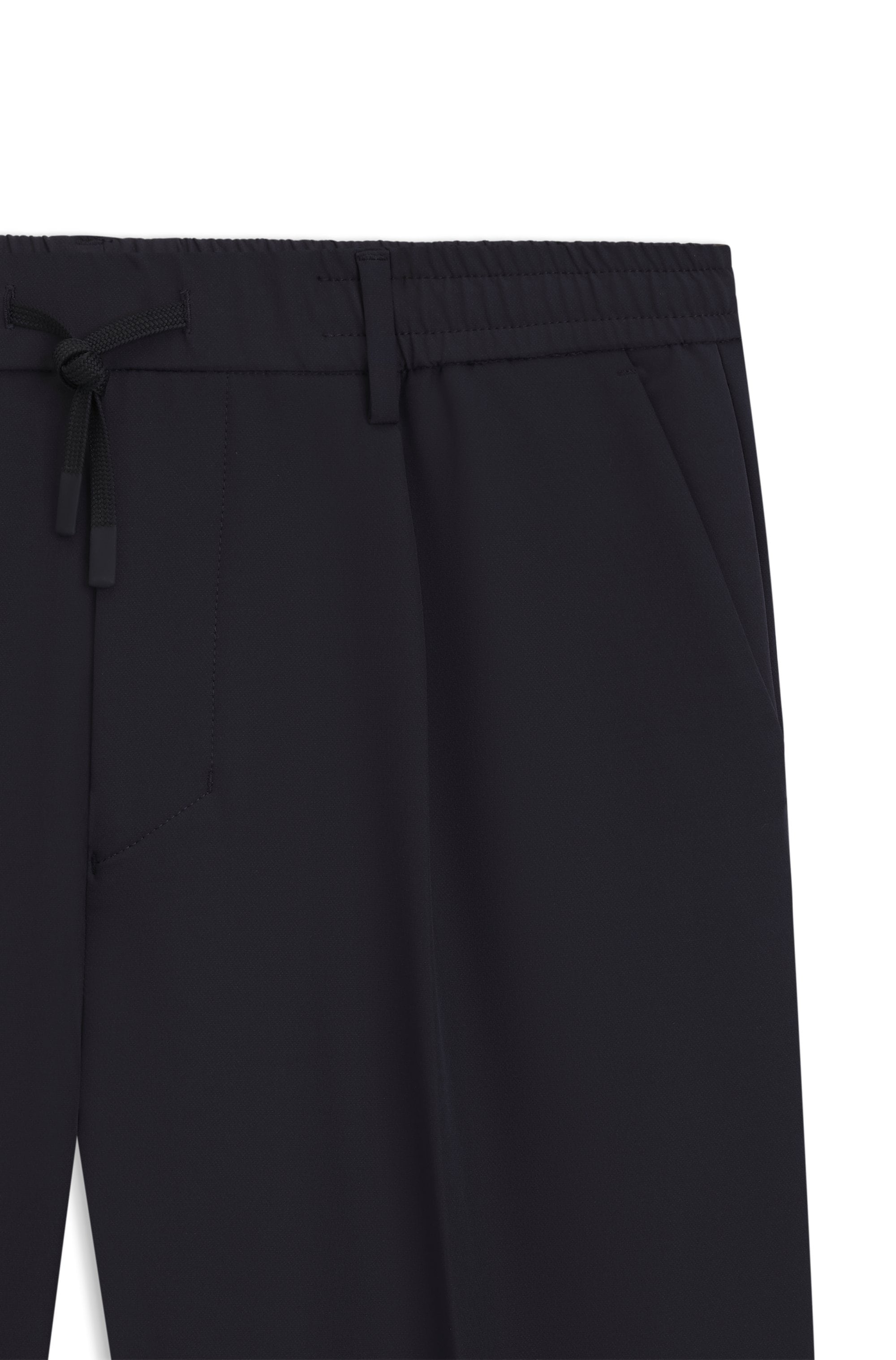 BOSS GREEN Webhose »T Convert-Pleat«, mit Zugbund und Markenlabel