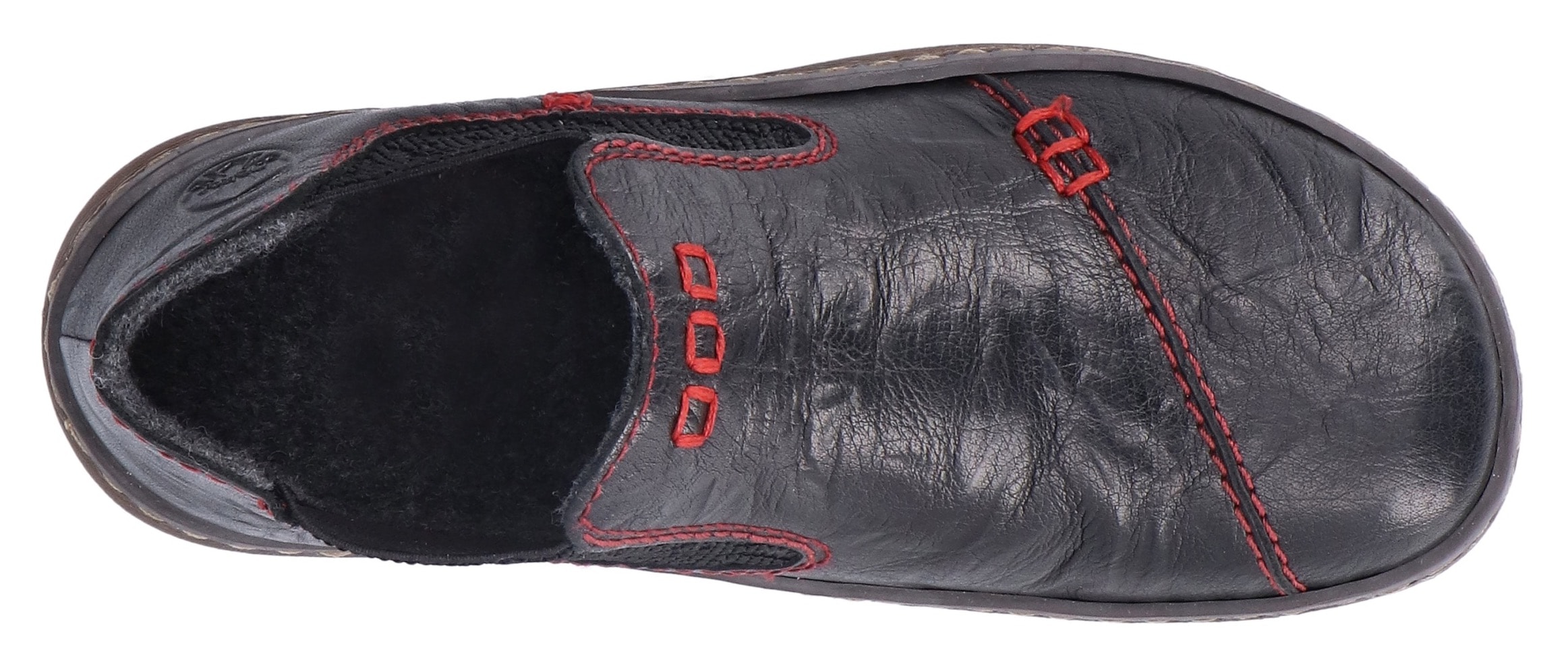 Rieker Chelseaboots, Stiefelette, Boots, Schlupfschuh mit gemustertem Stretcheinsatz