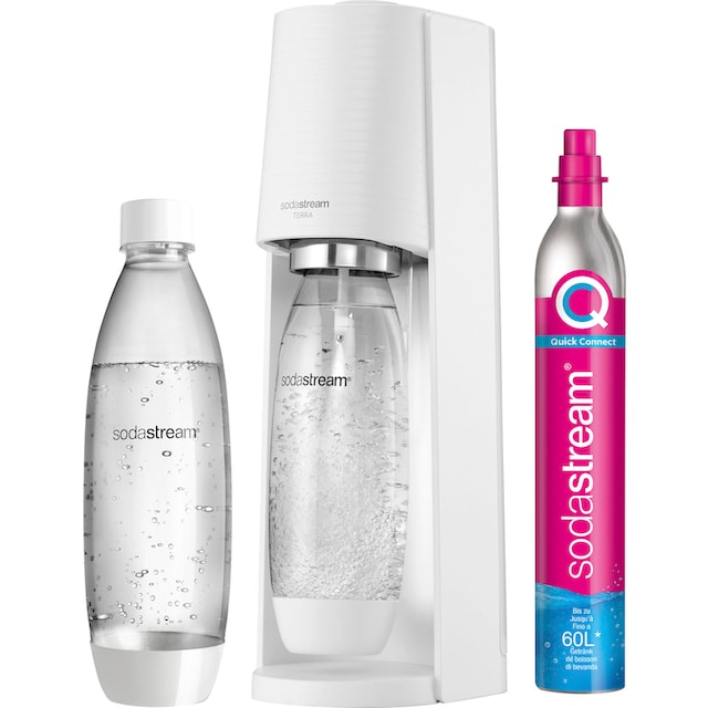 SodaStream Wassersprudler »TERRA«, inkl. 1x CO2-Zylinder CQC, 1x 1L  spülmaschinenfeste Kunststoff-Flasche per Rechnung | BAUR