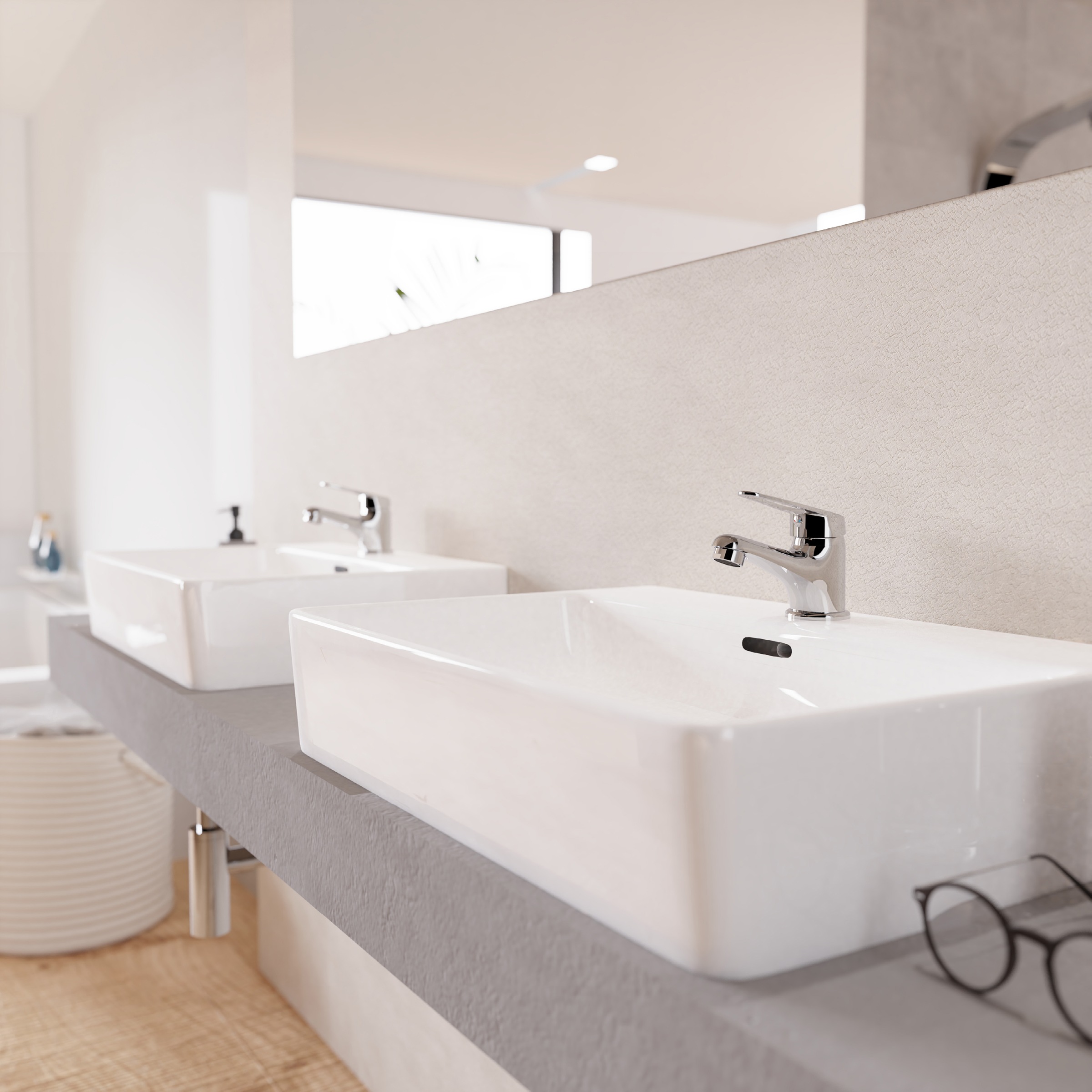 welltime Waschtischarmatur "BARI" Der Platzsparklassiker in frischem Design günstig online kaufen