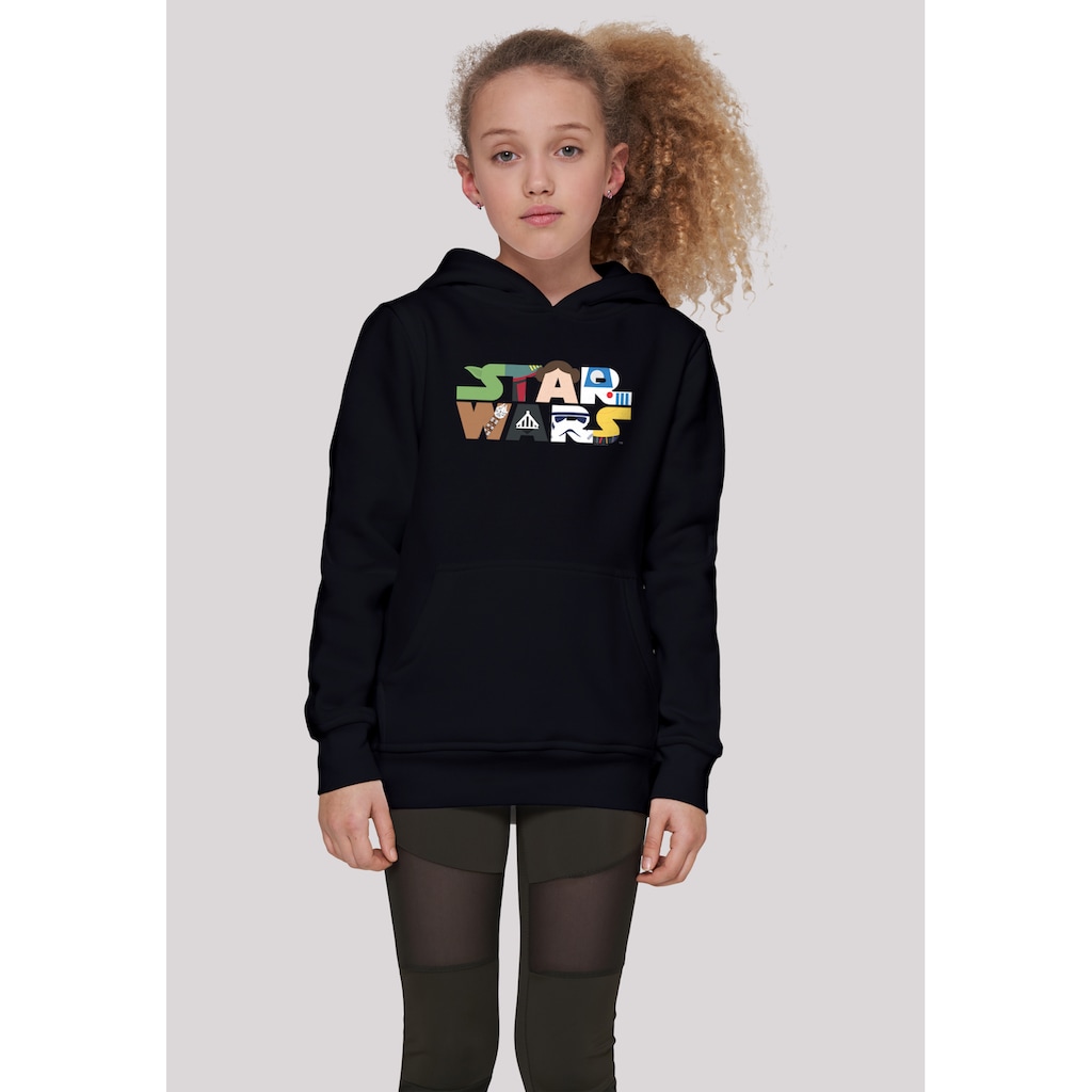 F4NT4STIC Hoodie »F4NT4STIC Kinder Star Wars Character Logo with Basic Kids Hoody«, (1 tlg.)