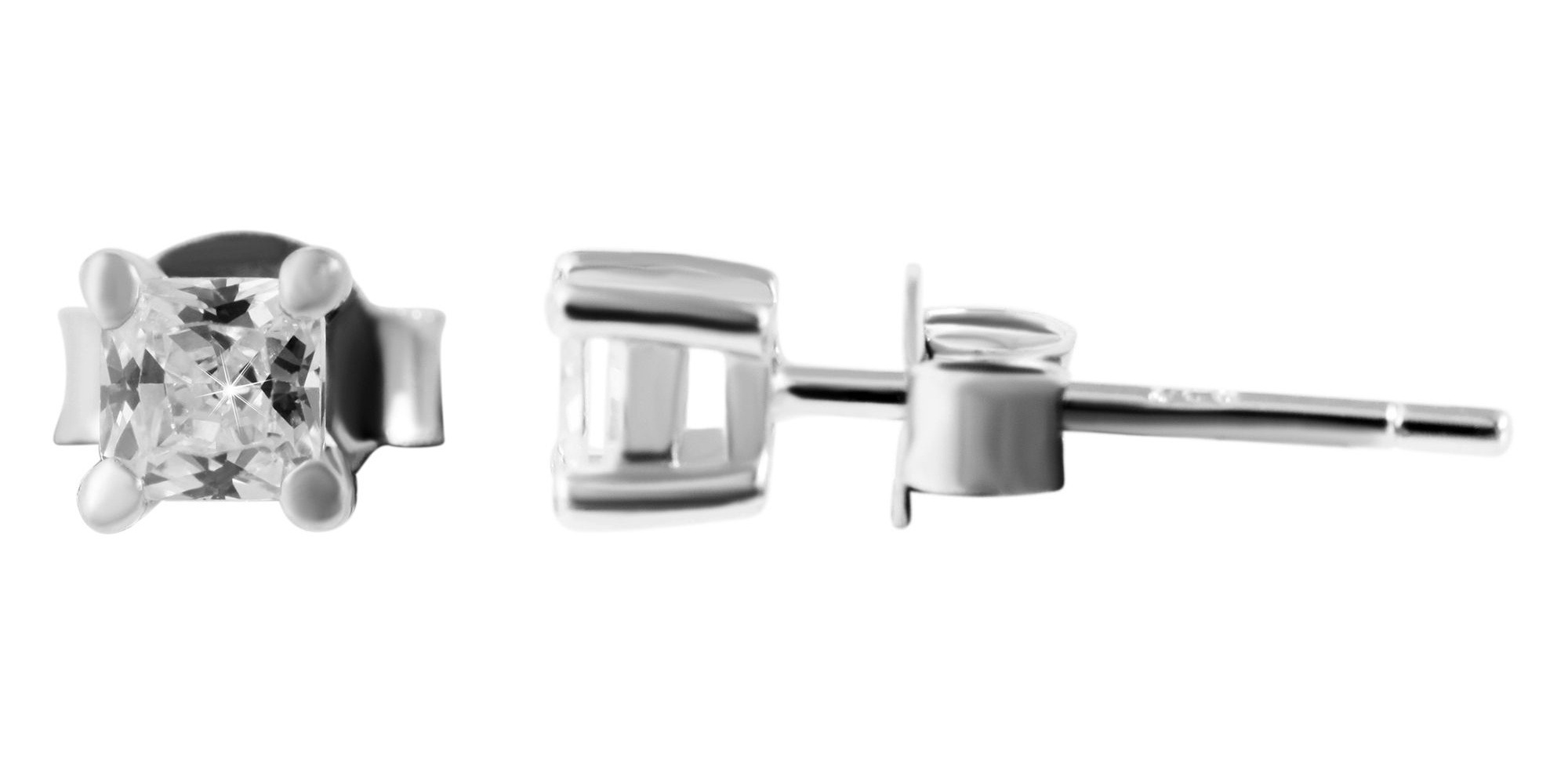 Paar Ohrhänger ADELIA´S "Damen Ohrringe – Ohrstecker aus 925 Silber mit Zirkonia", Damen, Gr. Damen, Silber 925 (Sterlingsilber), silber, Ohrringe, Schöne Geschenkidee zum einfach so 2