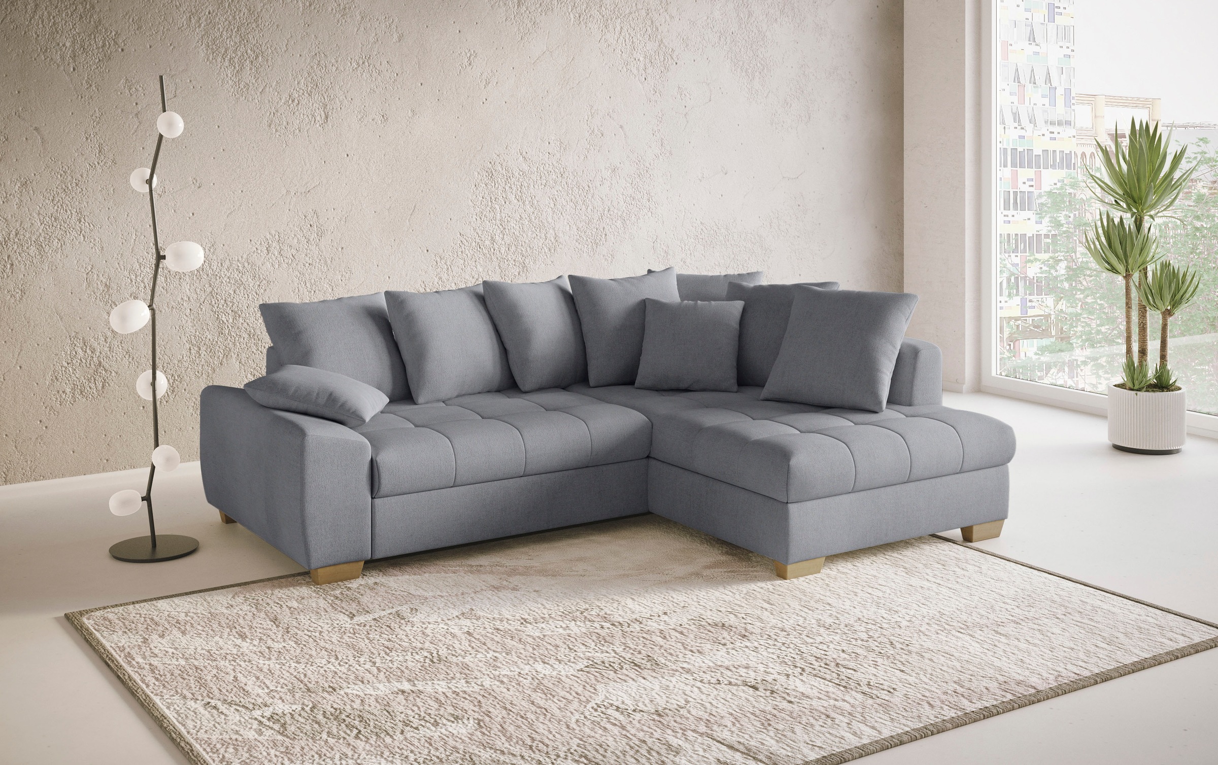 Mr. Couch Ecksofa "Nikita II, L-Form", Wahlweise mit Bettfunktion, Bettkast günstig online kaufen